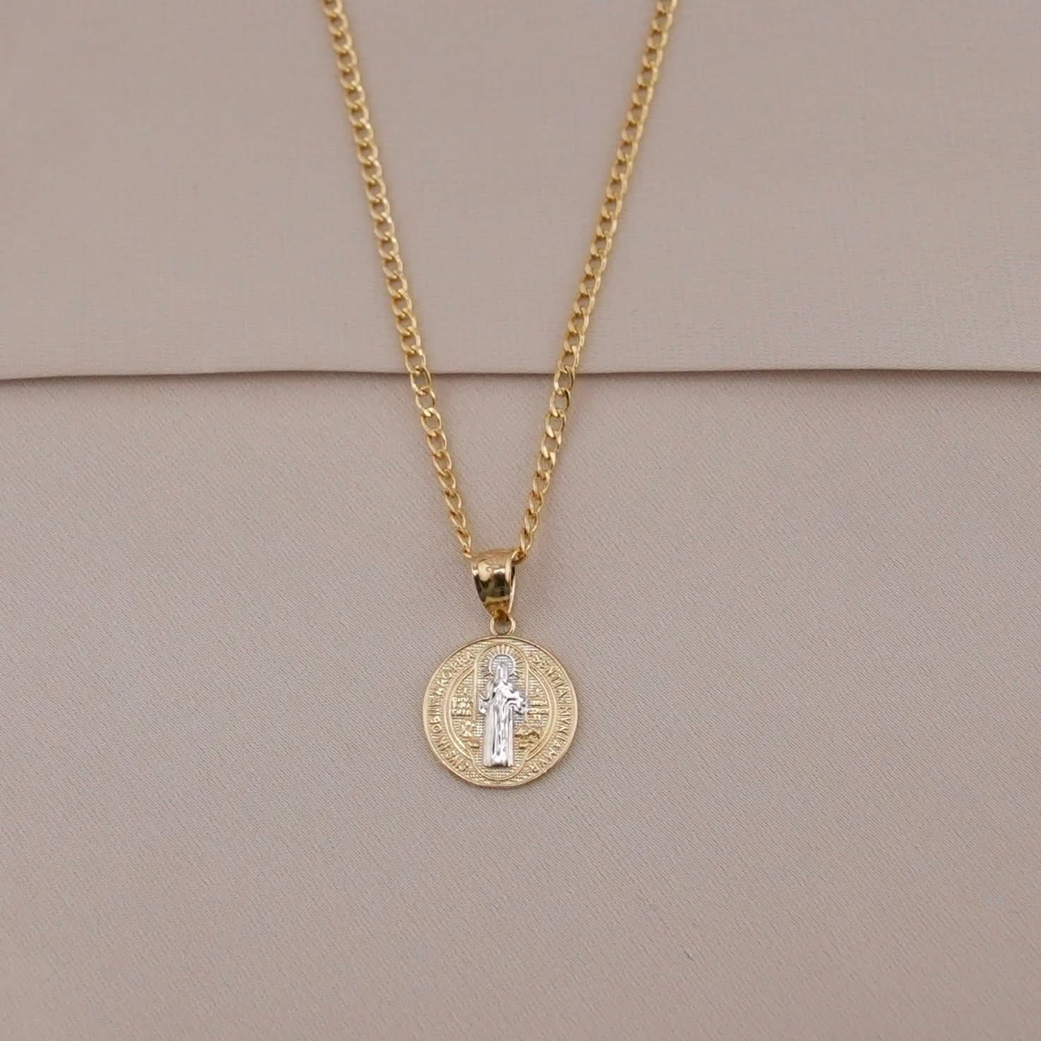14k Gold Mini San Benito Chain Set
