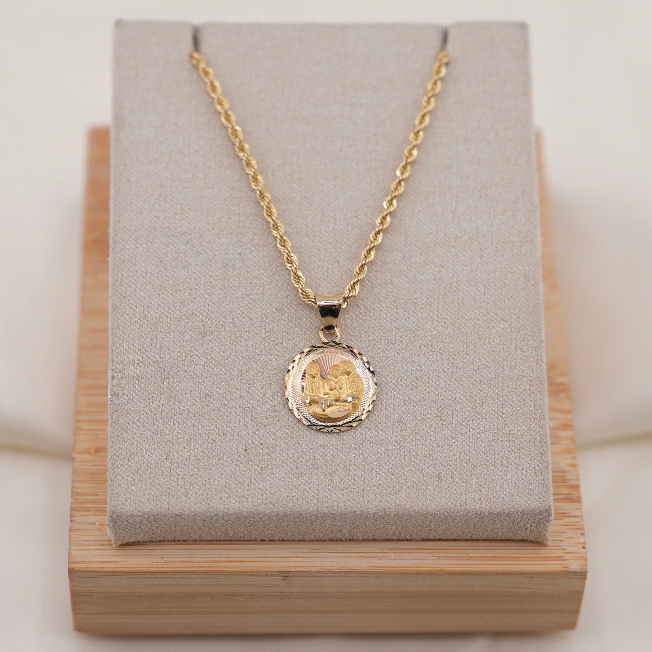 14k Gold Baptism Chain Set