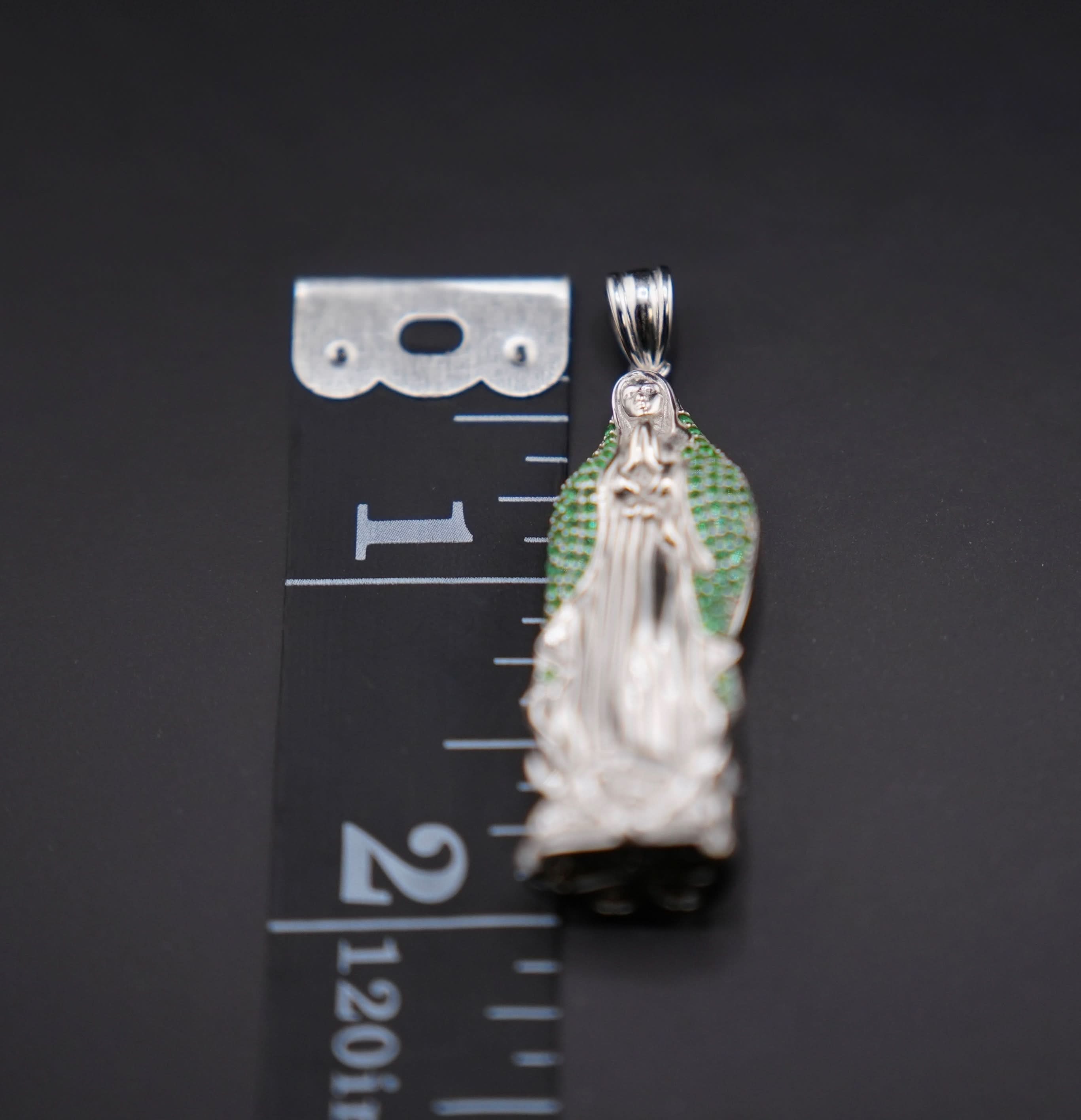 Silver 925 Virgencita Pendant or Chain Set