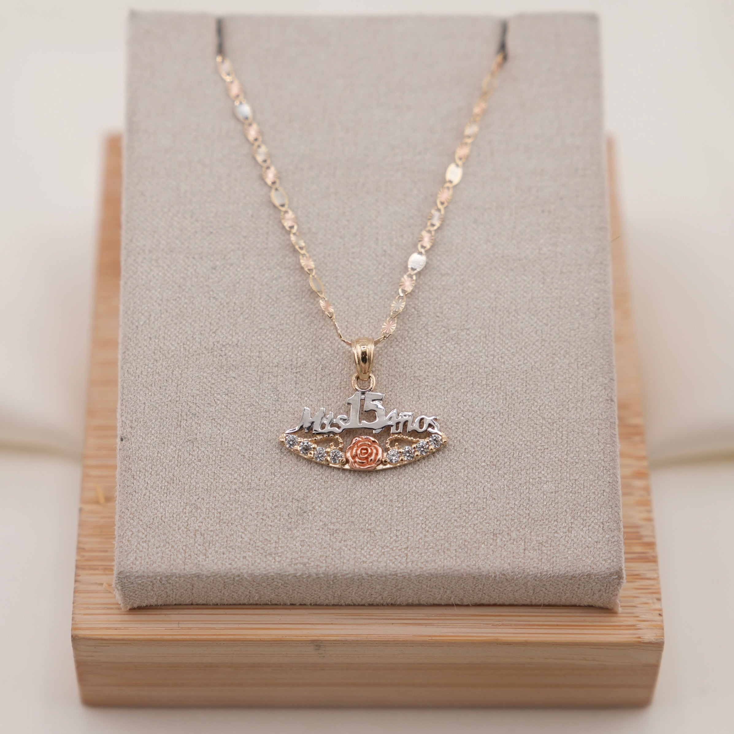 14k Gold Quinceañera Chain Set
