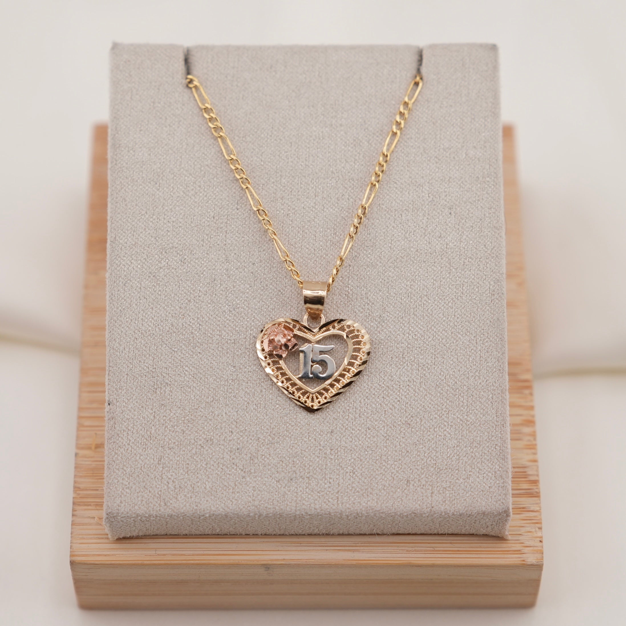 14k Gold Quinceañera Chain Set