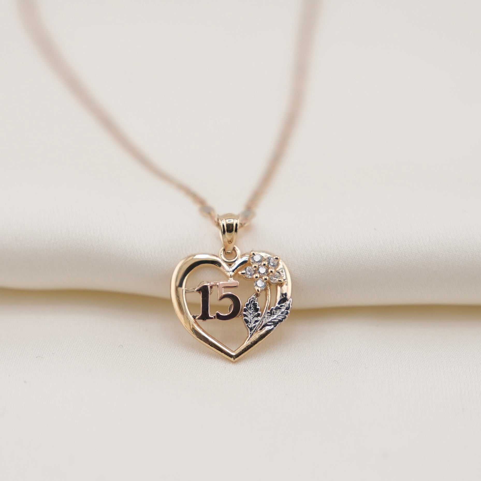 14k Gold Quinceañera Chain Set