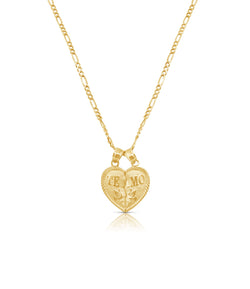 14k Gold Te Amo Chain Set . PT-