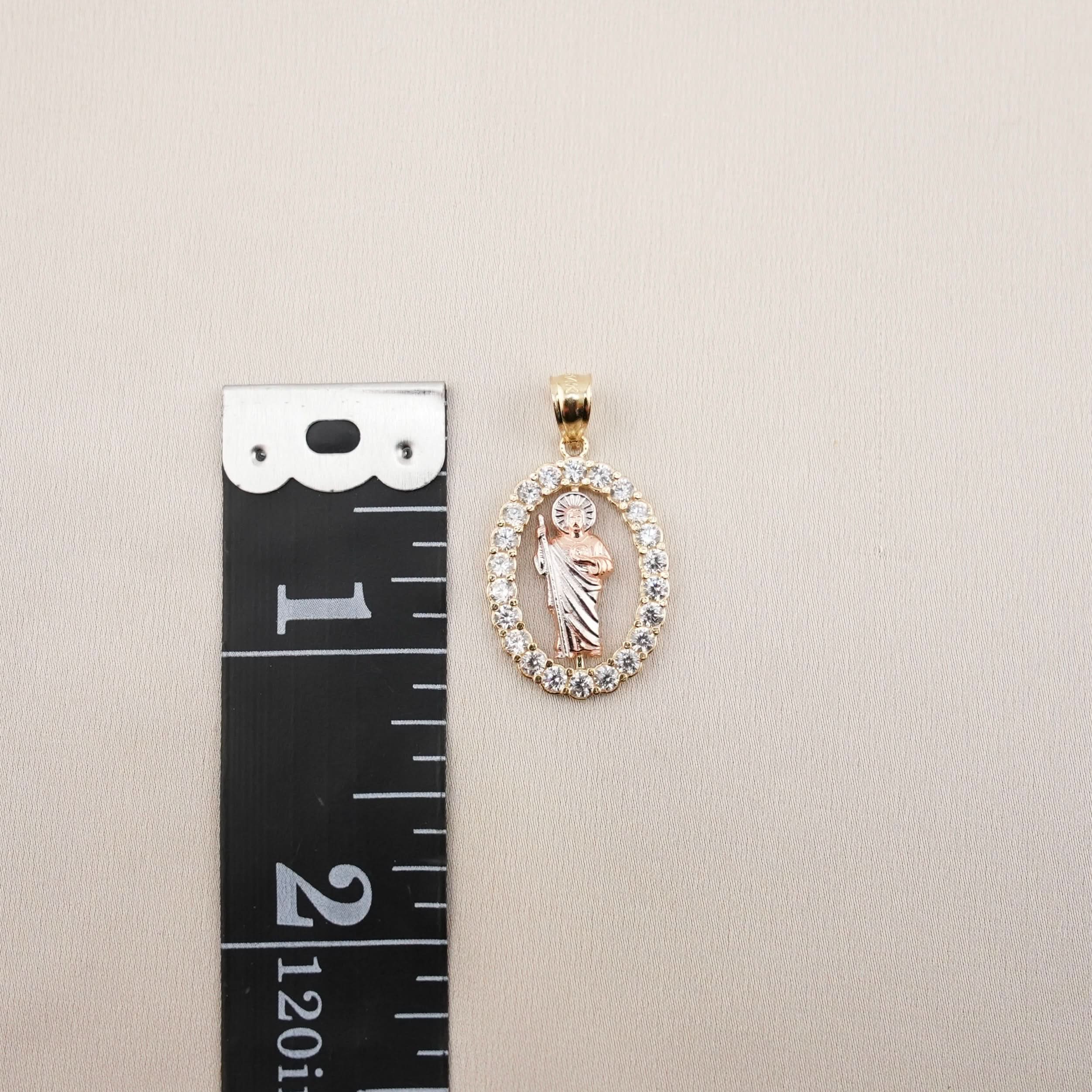 14k Gold San Judas Pendant