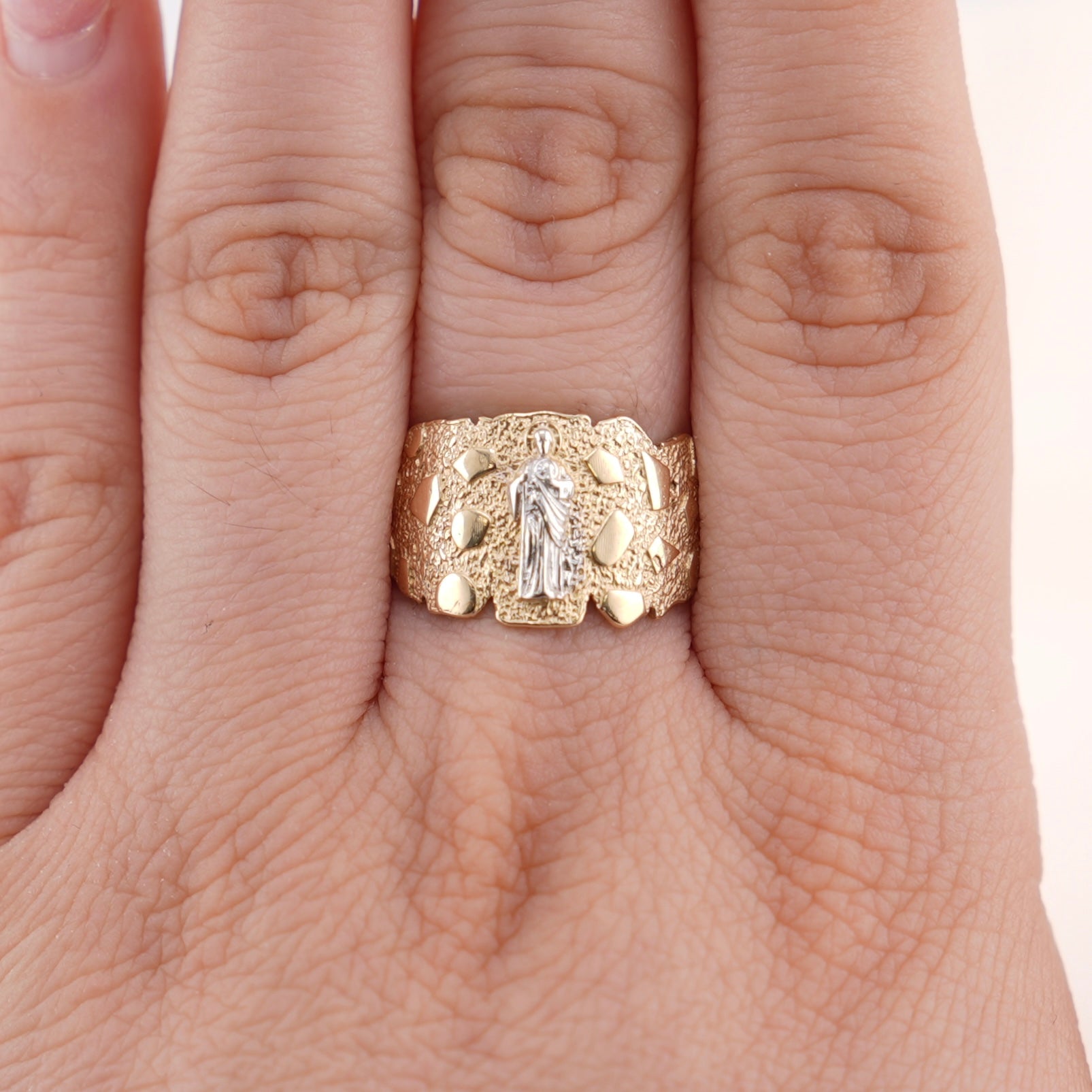 14k Gold San Judas Ring