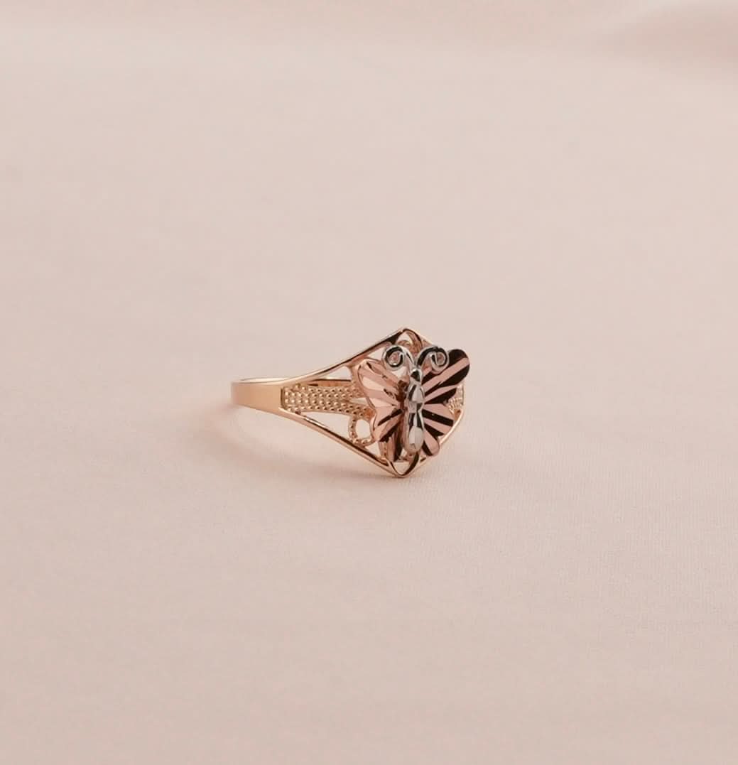14K Gold Butterfly Women's Ring