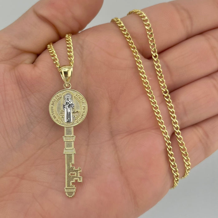 14k Gold San Benito Key Chain set