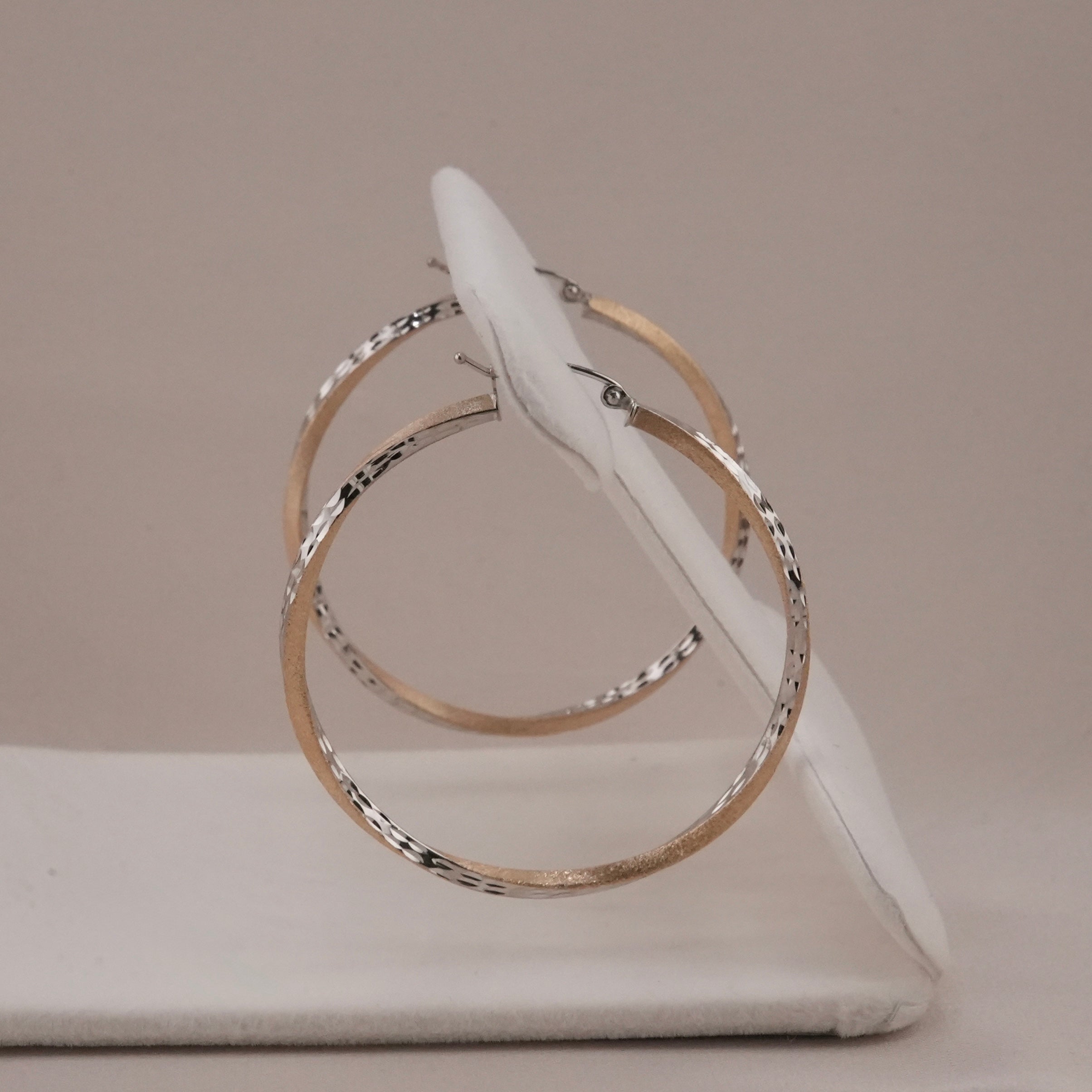 14k Gold Large Hoop Earrings