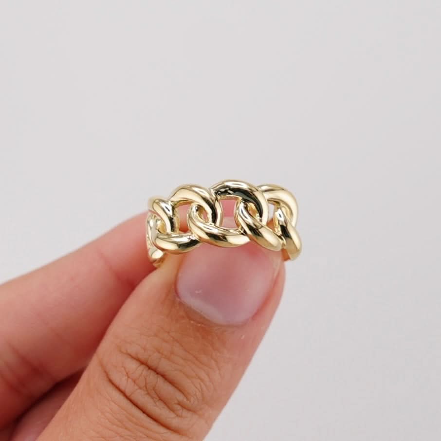 14k Gold Cuban Ring
