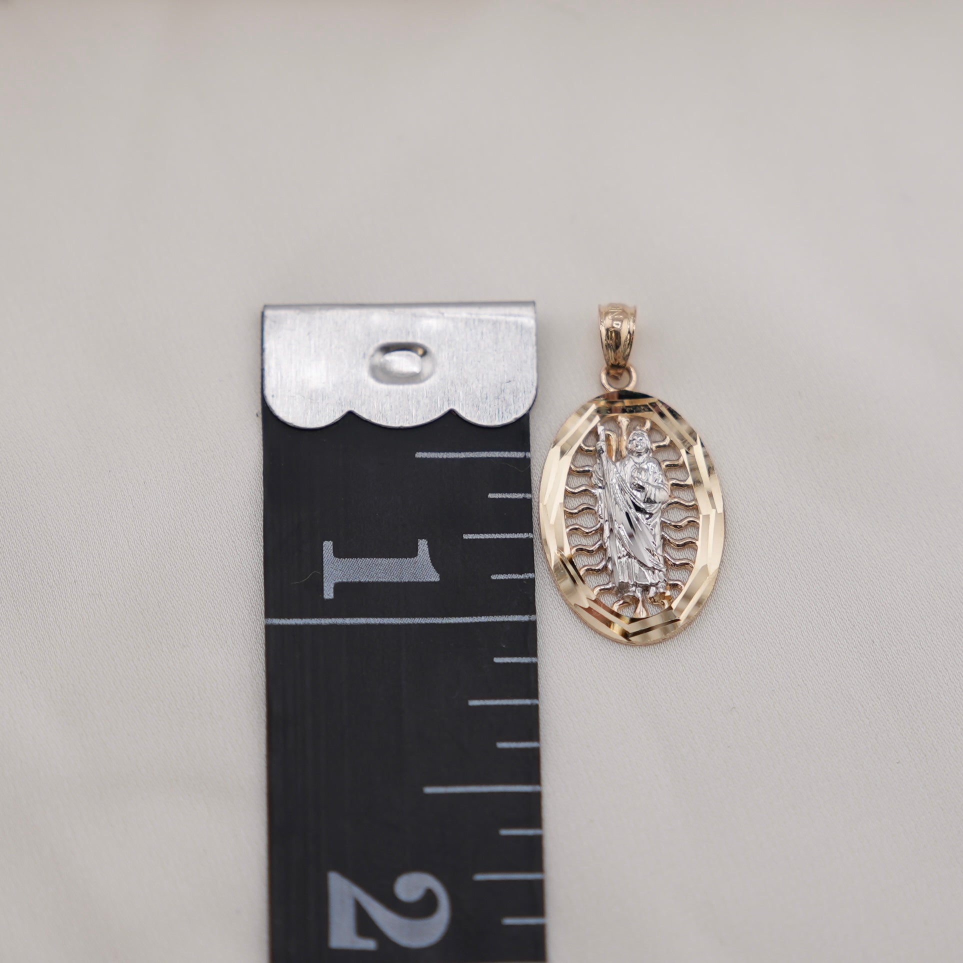 14k Gold San Judas Chain Set