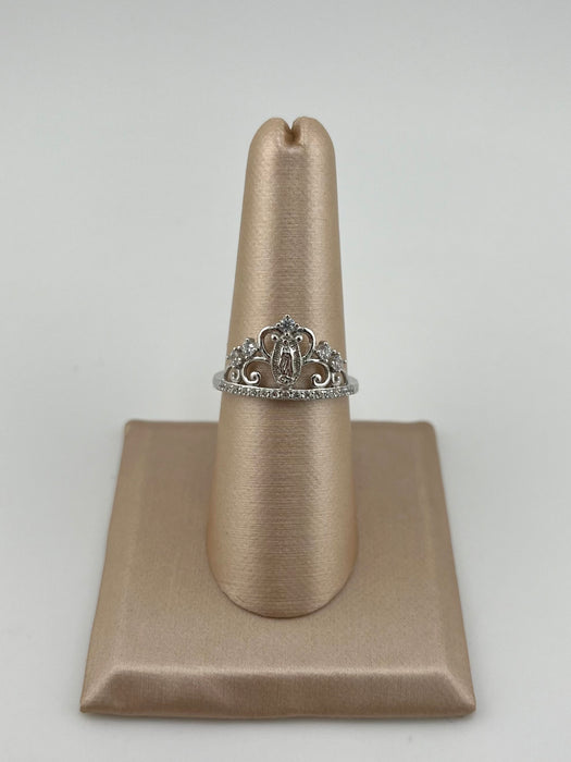 925 Silver Women’s Virgencita Crown Ring