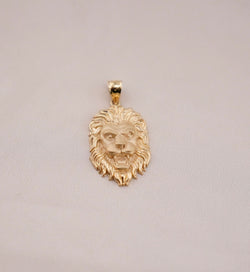 14k Gold Medium Lion Pendant