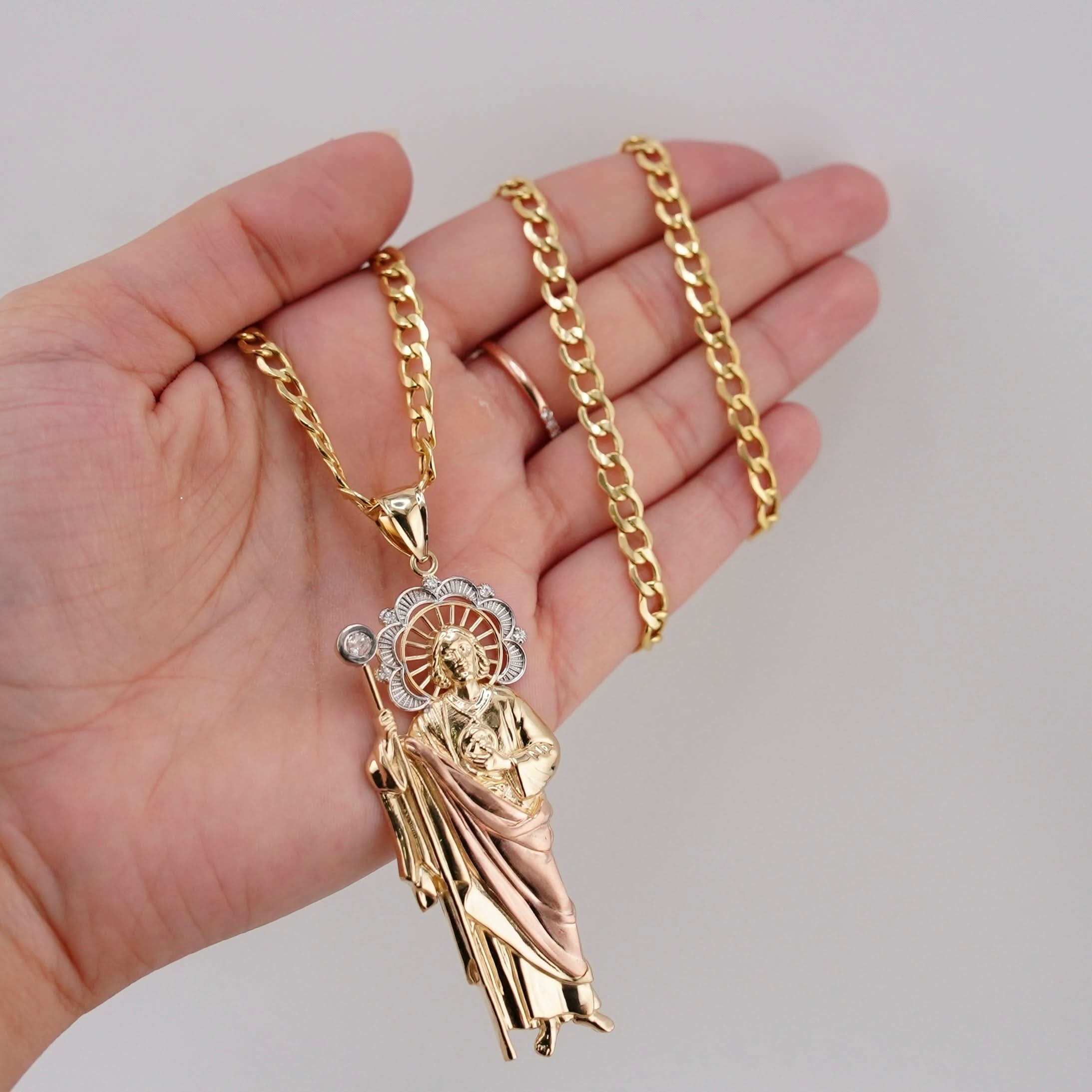 14k Gold Large San Judas