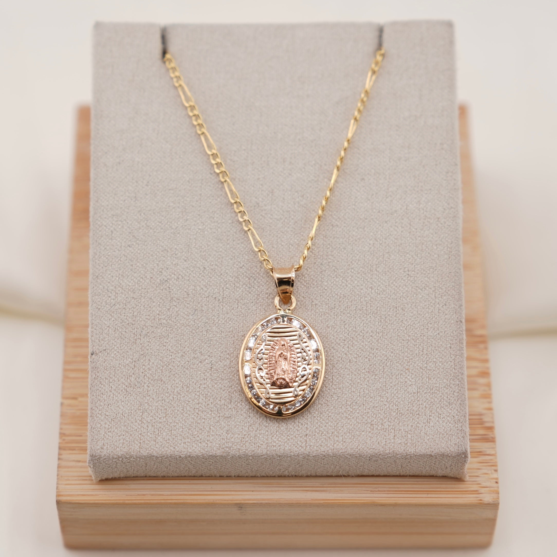 14k Gold Virgencita Chain Set