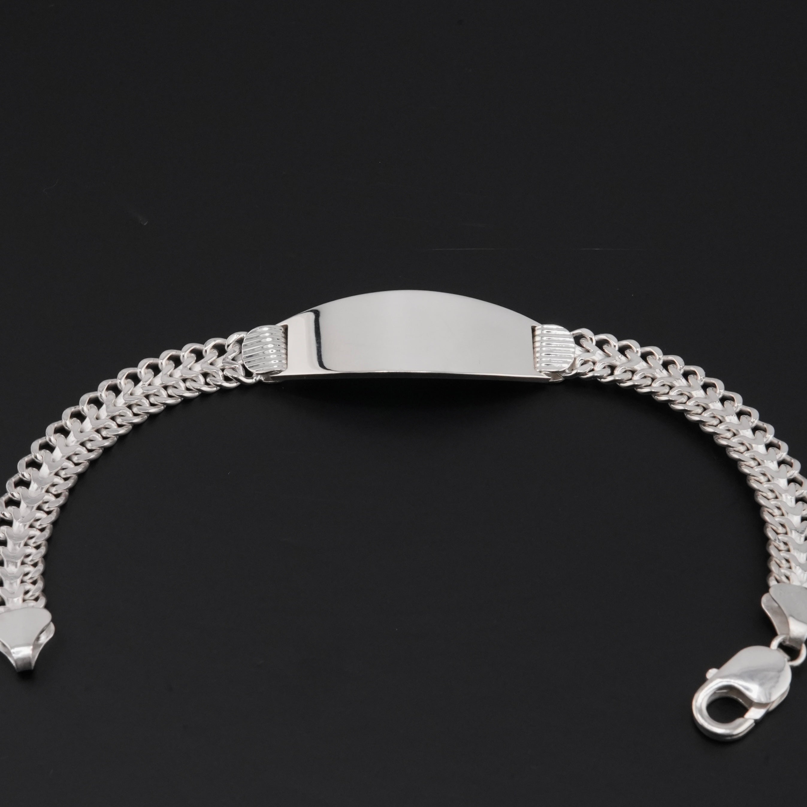 925 Silver ID Bracelet . 056
