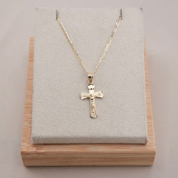 14k Gold Cross Chain Set . P17-15