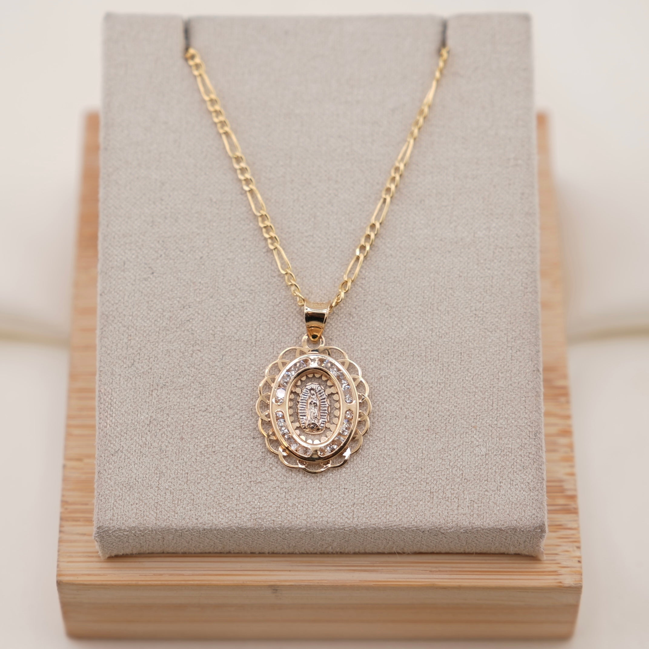 14k Gold Virgencita Chain Set