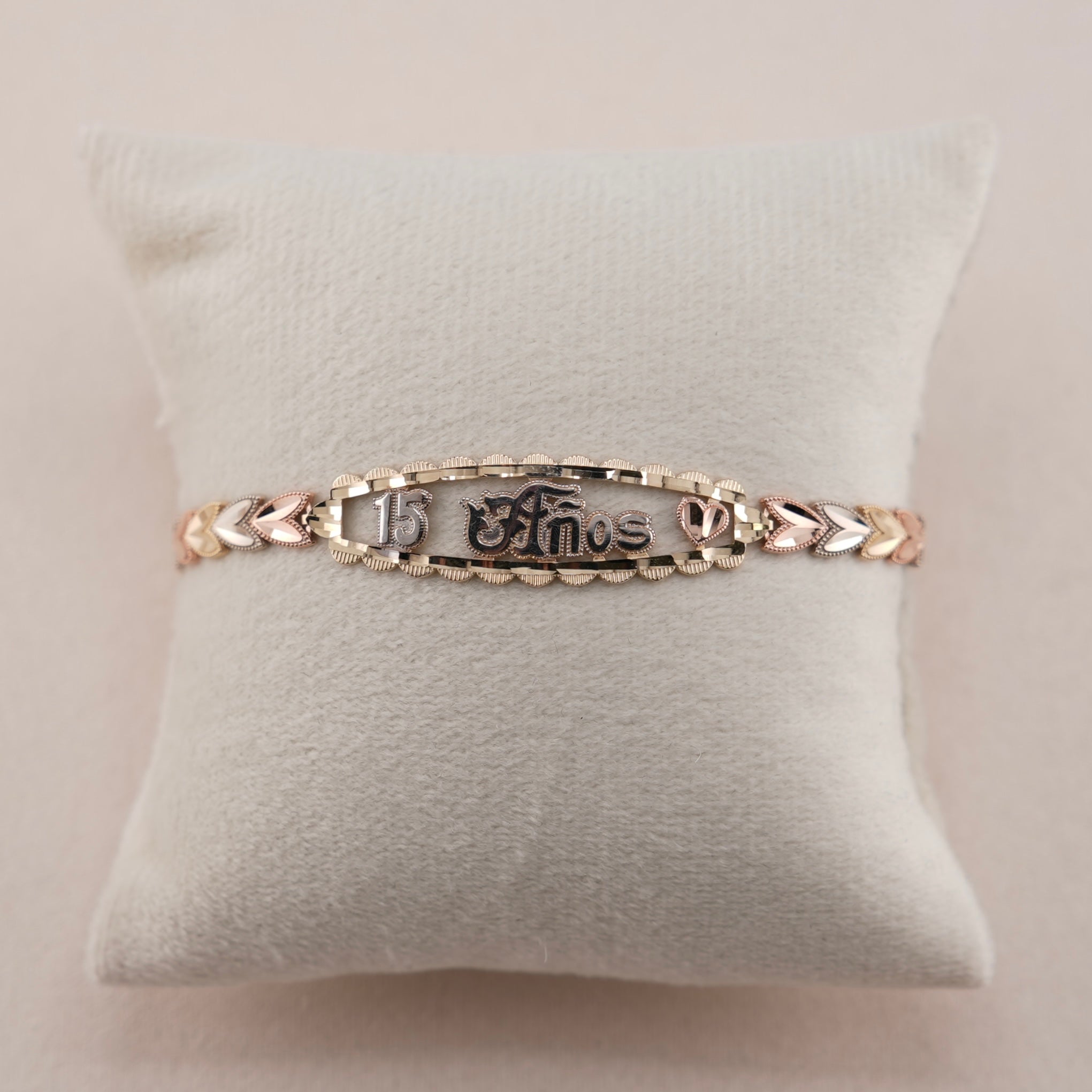 14k Gold Quinceañera Bracelet