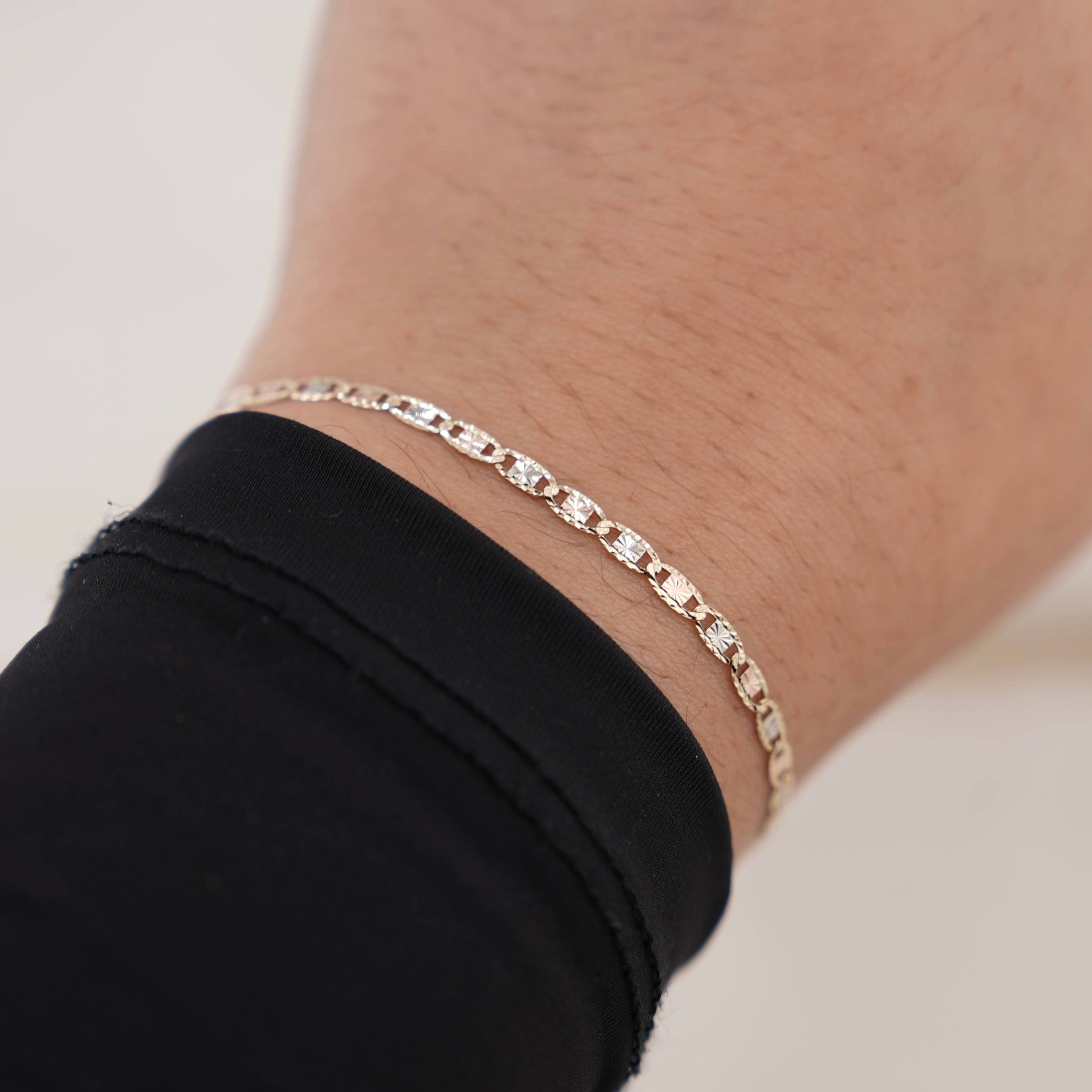 14k Gold Women’s Solid Valentino Bracelet 2.6mm