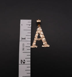 14K Gold Nugget Initial Chain Set