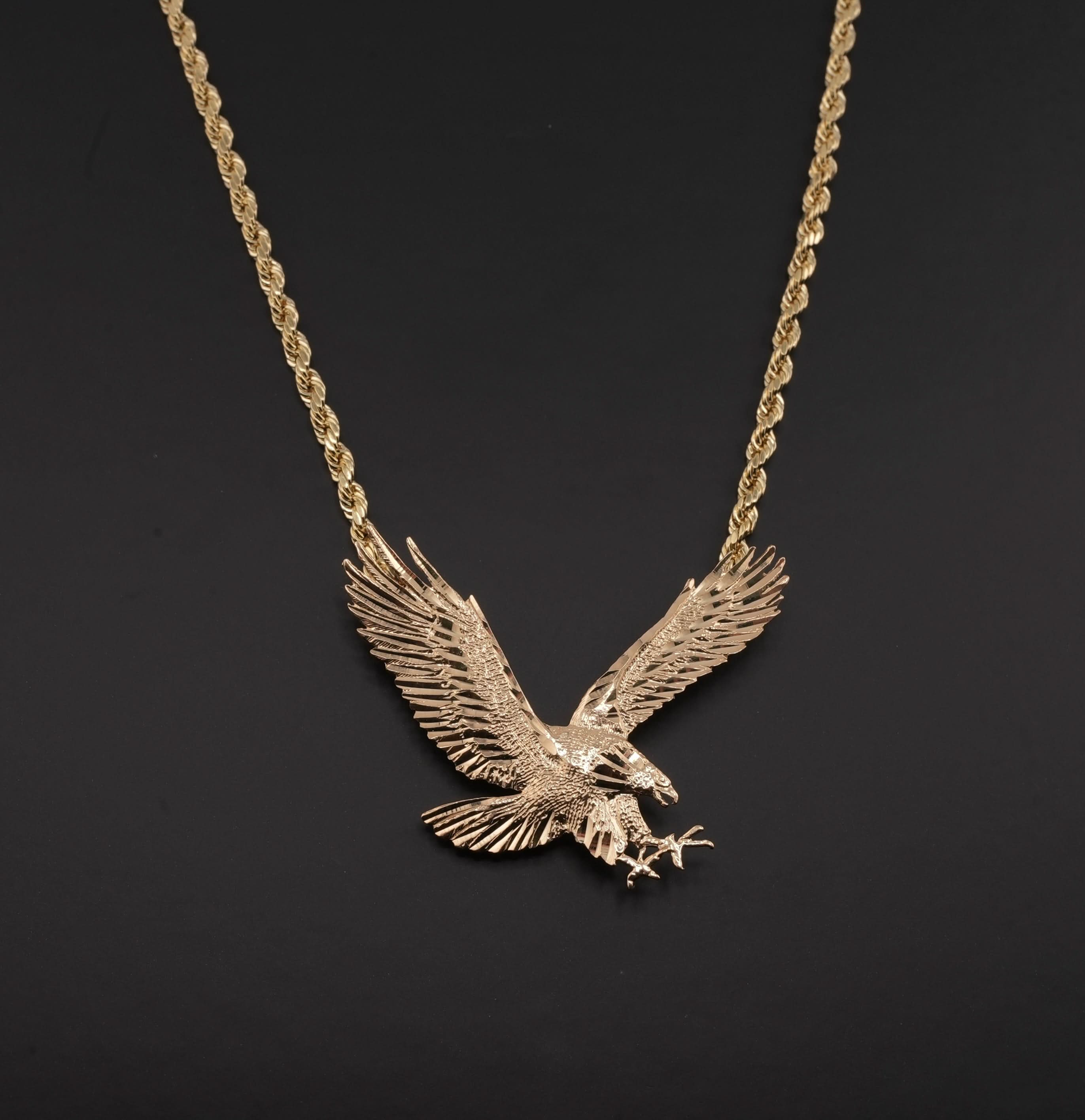 14K Gold Eagle Chain Set