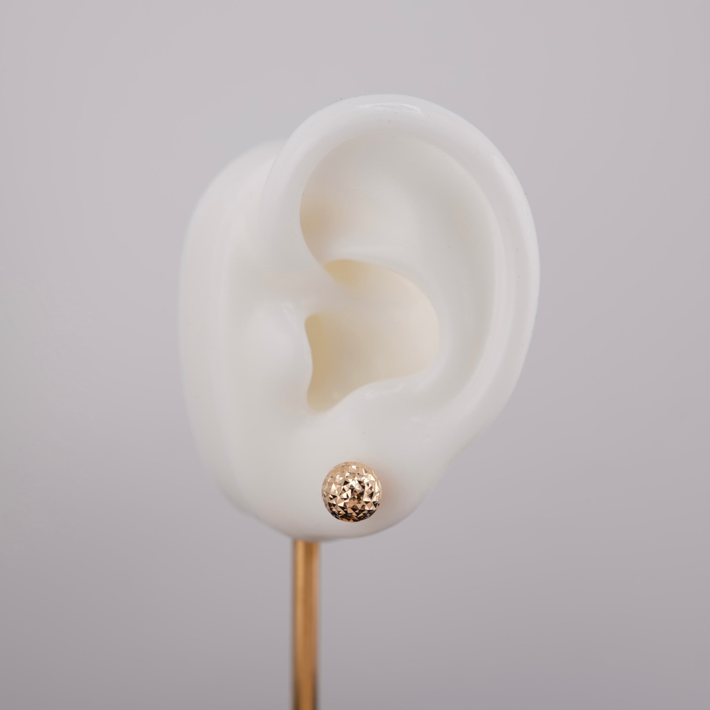 14k Gold Ball Earrings