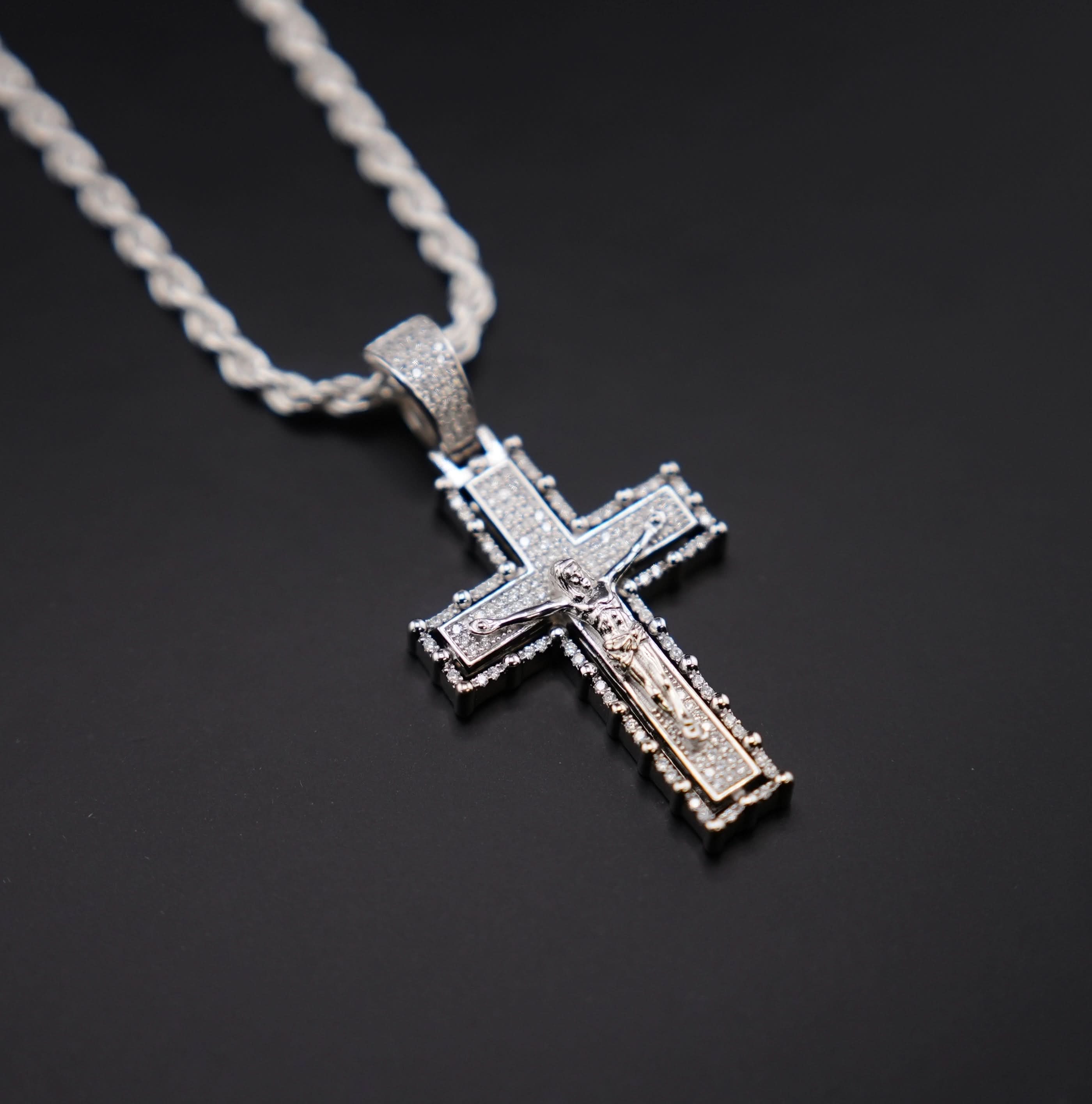 Silver 925 Cross Pendant or Chain Set