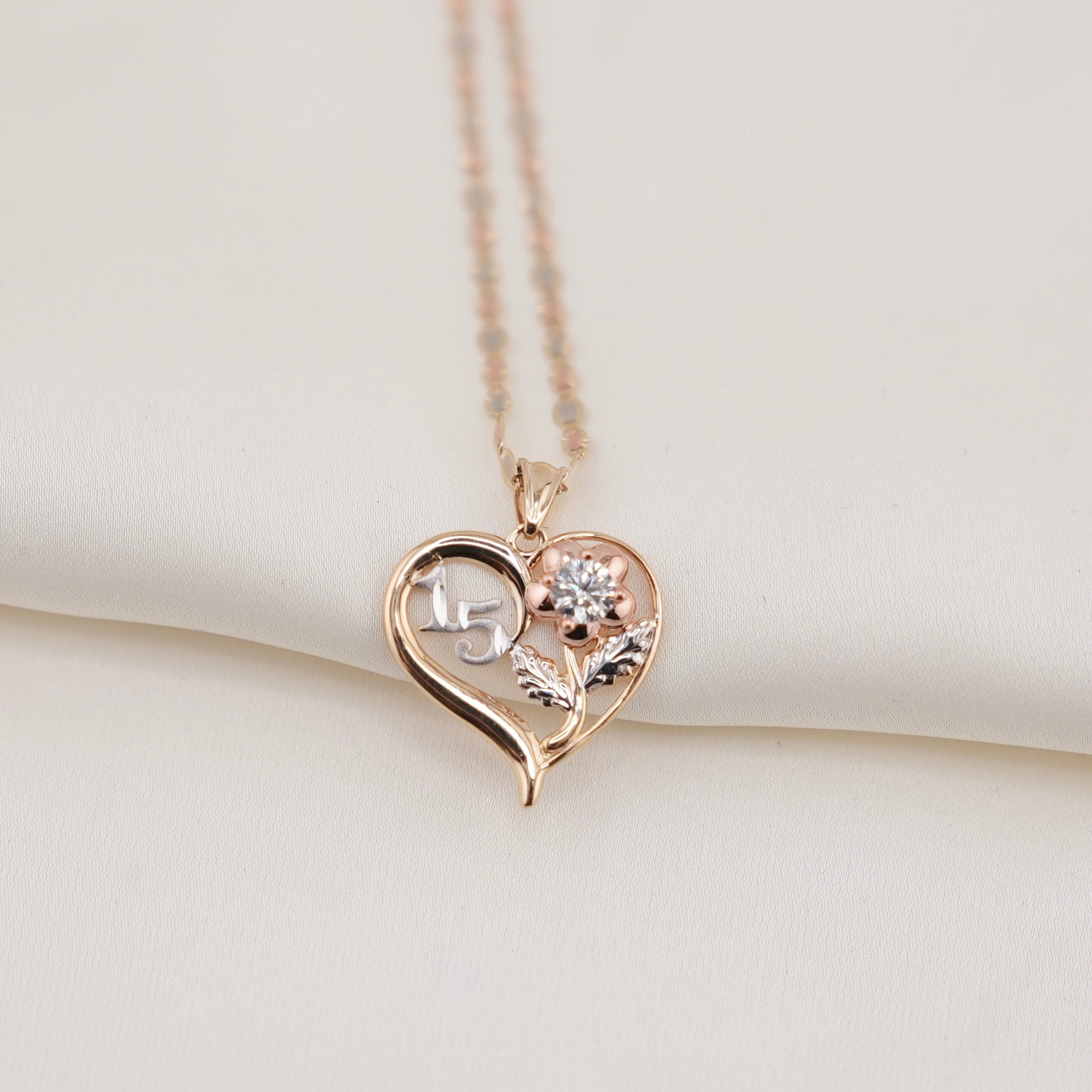 14k Gold Quinceañera Chain Set