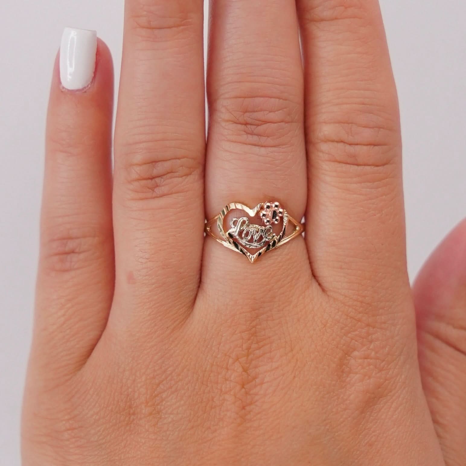 14k Gold Love Ring