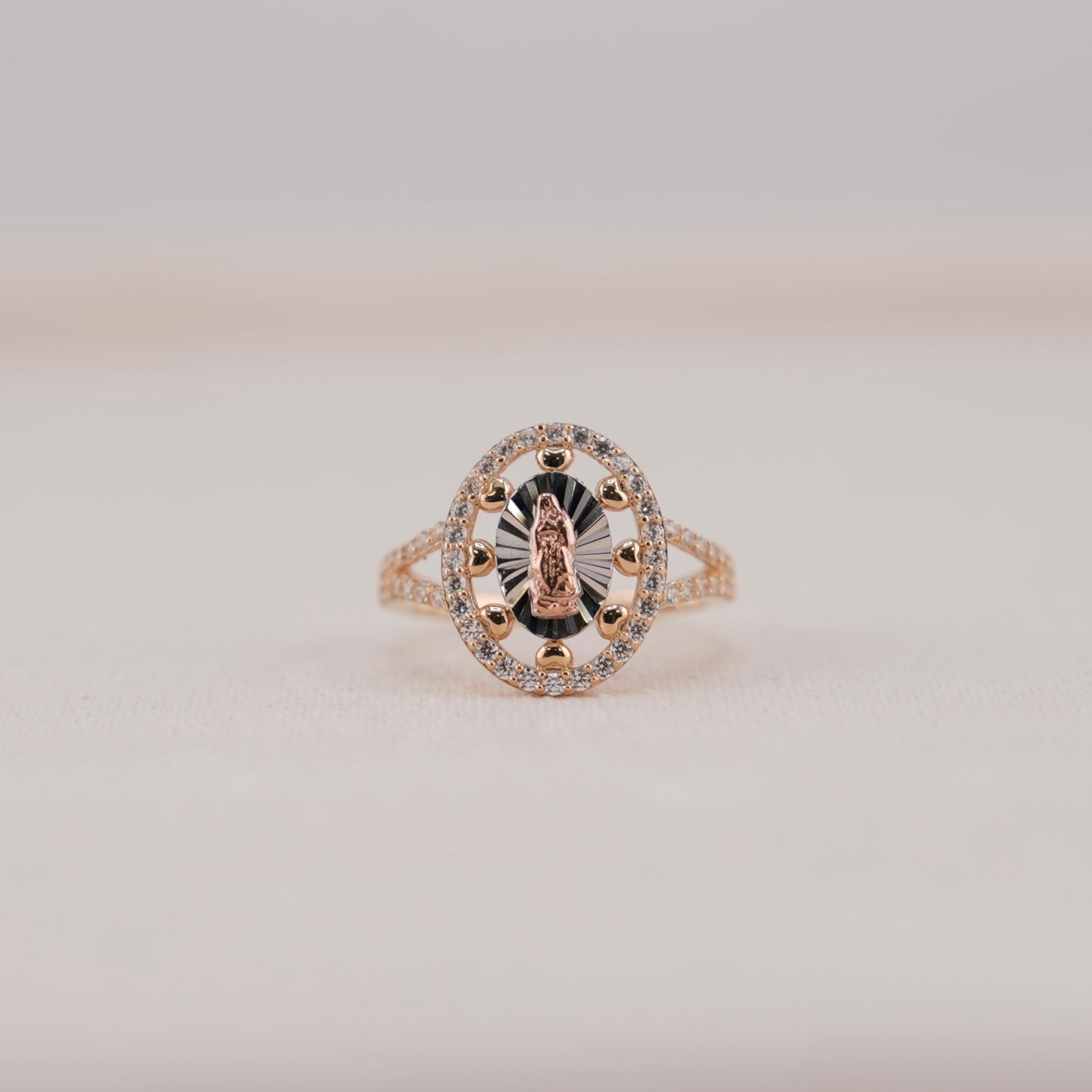 14k Gold Virgencita Ring