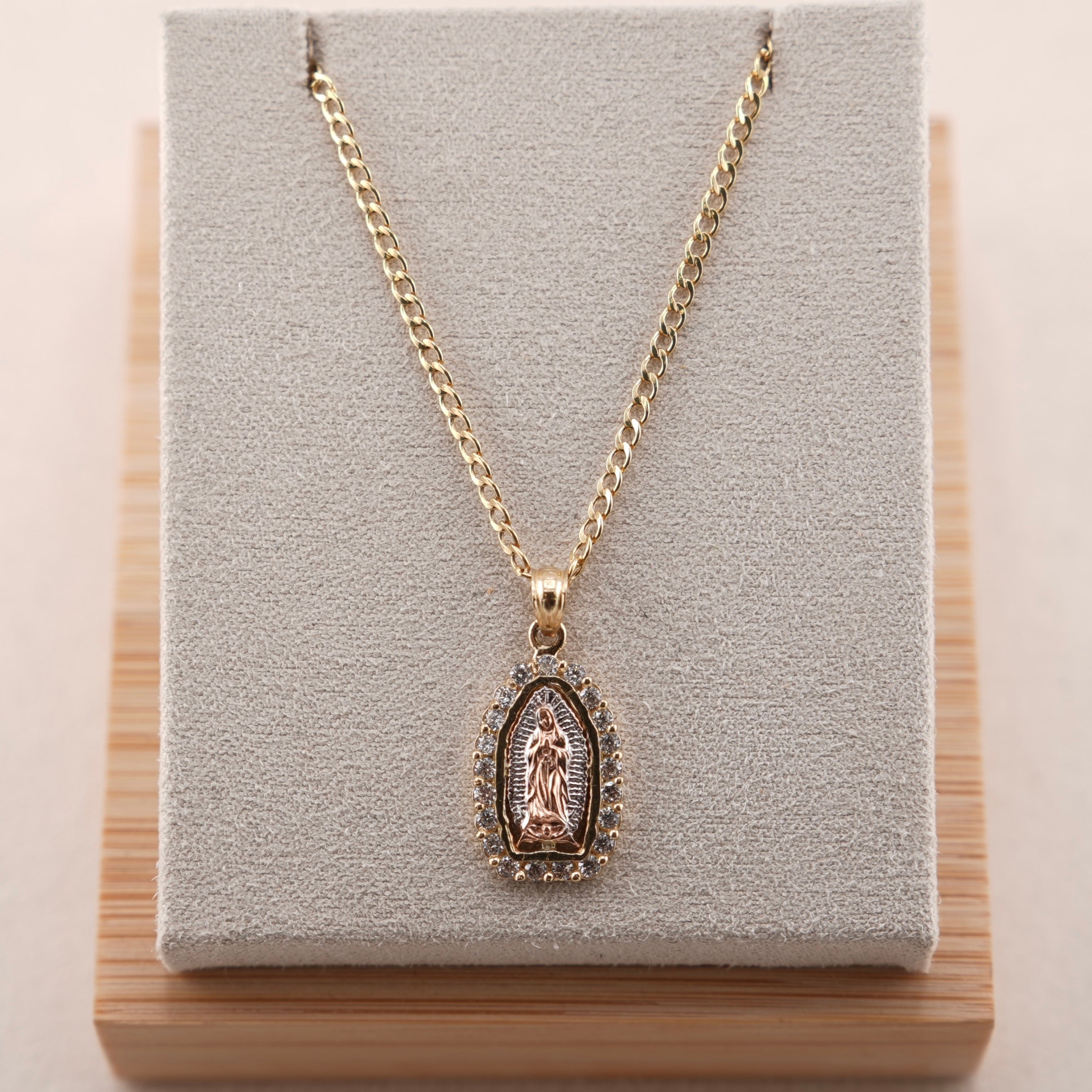 14k Gold Virgencita Chain Set