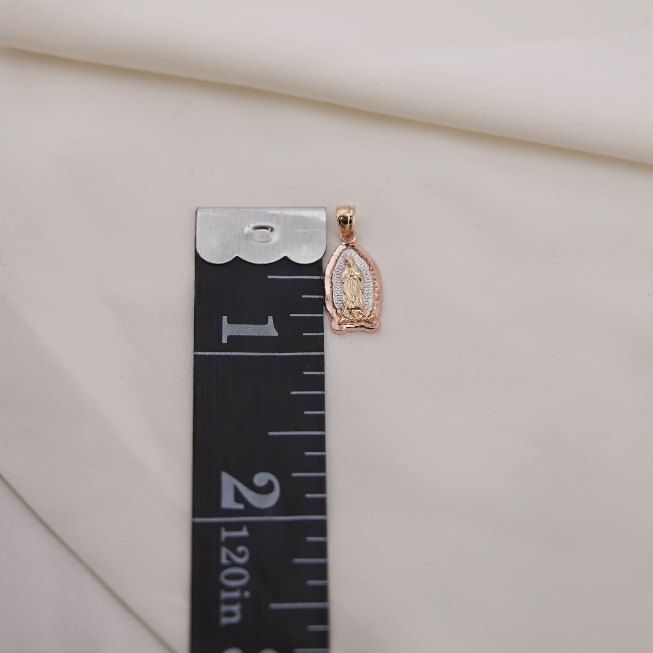 14k Gold Small Virgencita Chain Set