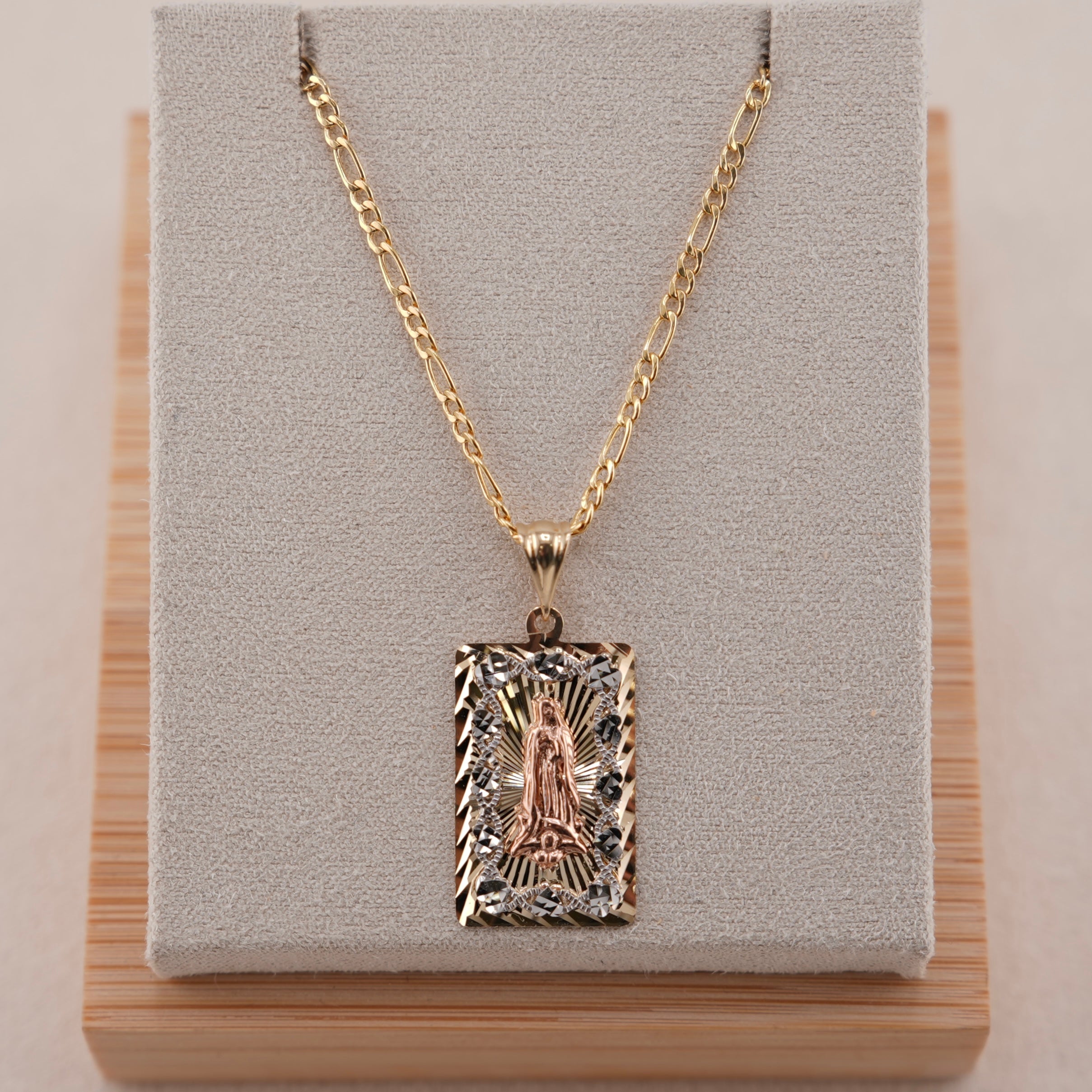 14k Gold Virgencita Chain Set