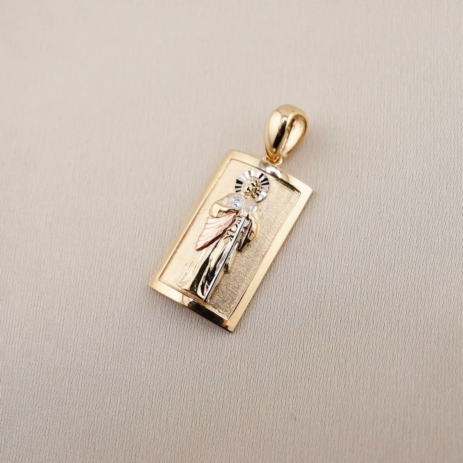 14k Gold San Judas Pendant