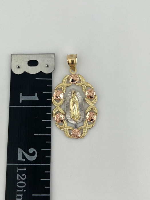 14k Gold Medium Virgencita Chain Set P33-31