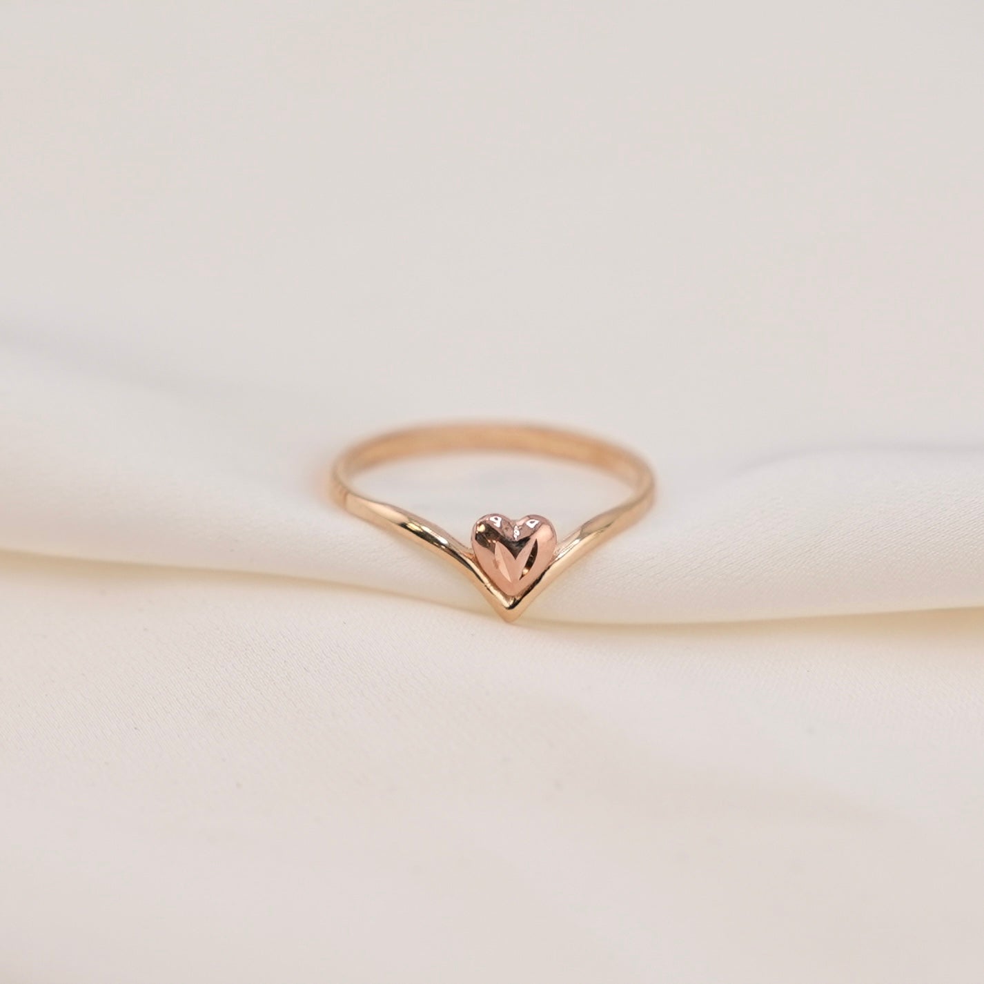 14k Gold Heart Ring