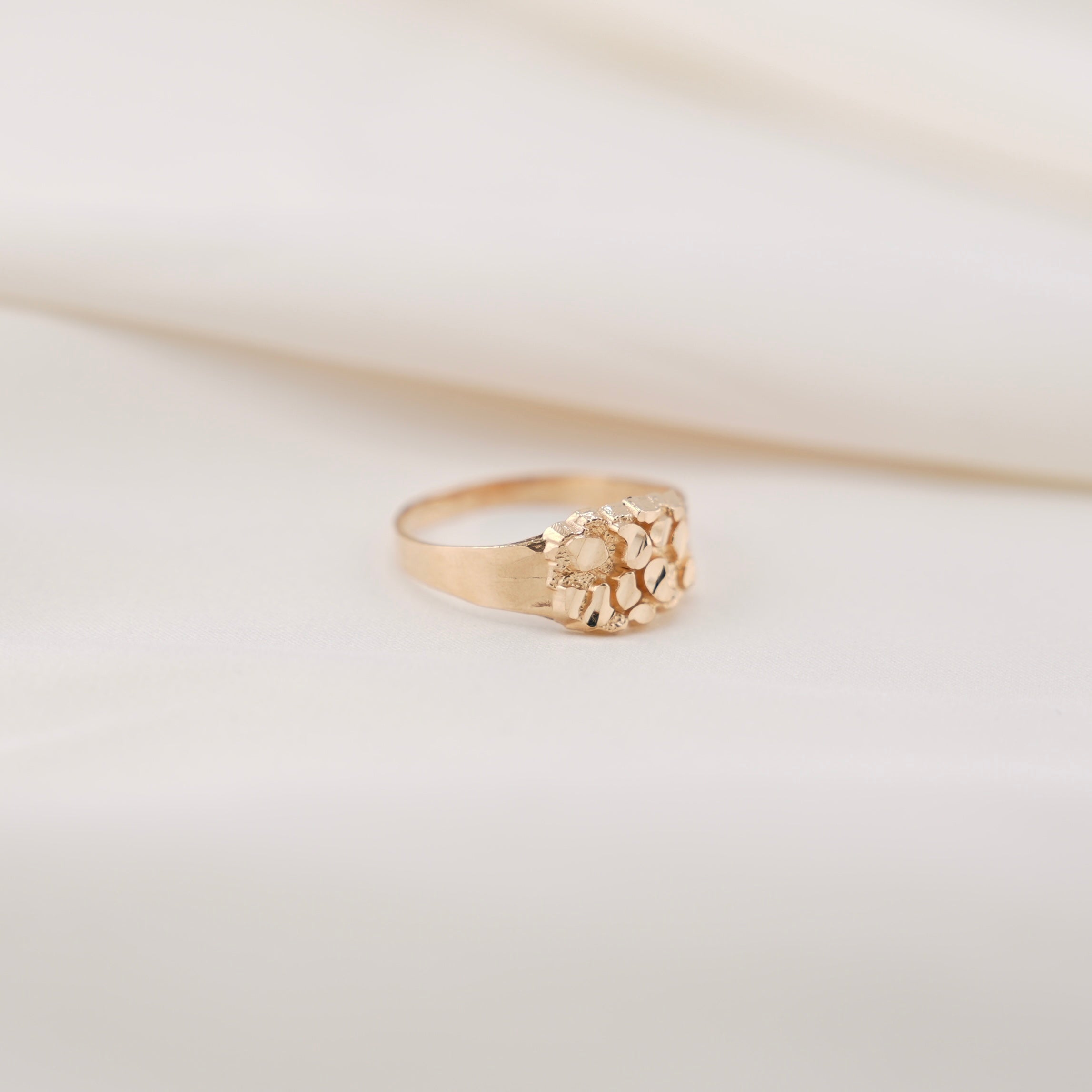14k Gold Nugget Ring