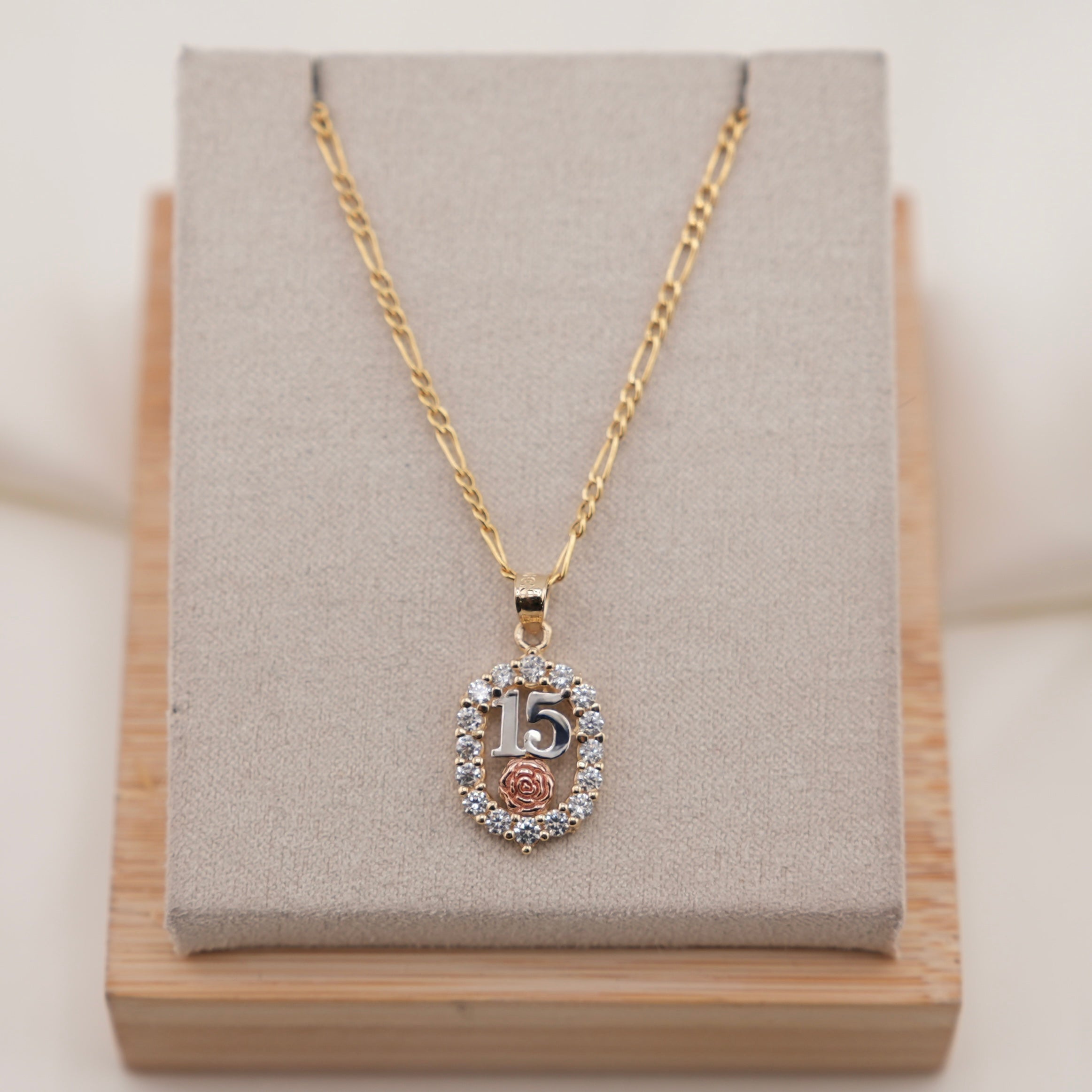 14k Gold Quinceañera Chain Set