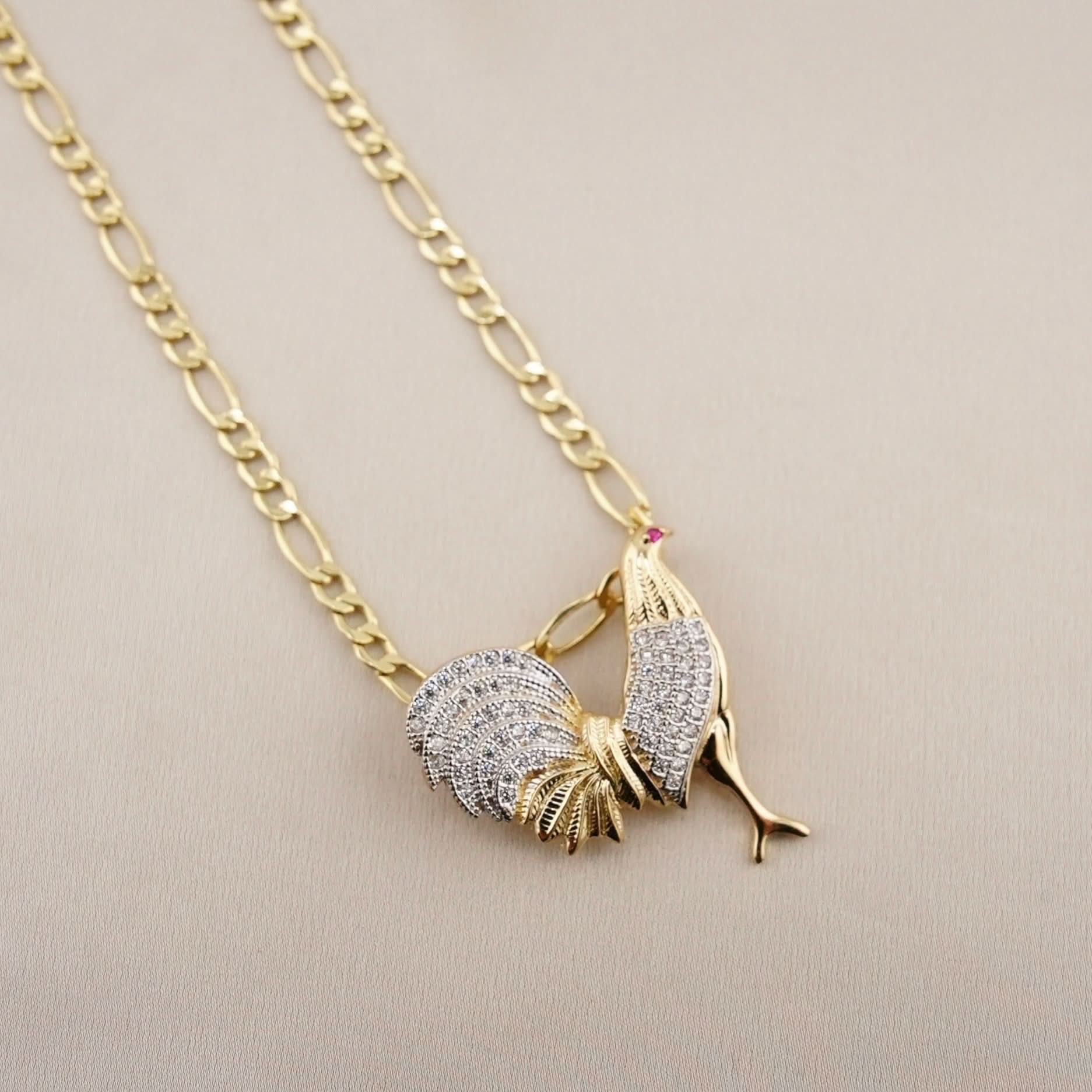 14k Gold Medium Gallo Chain Set