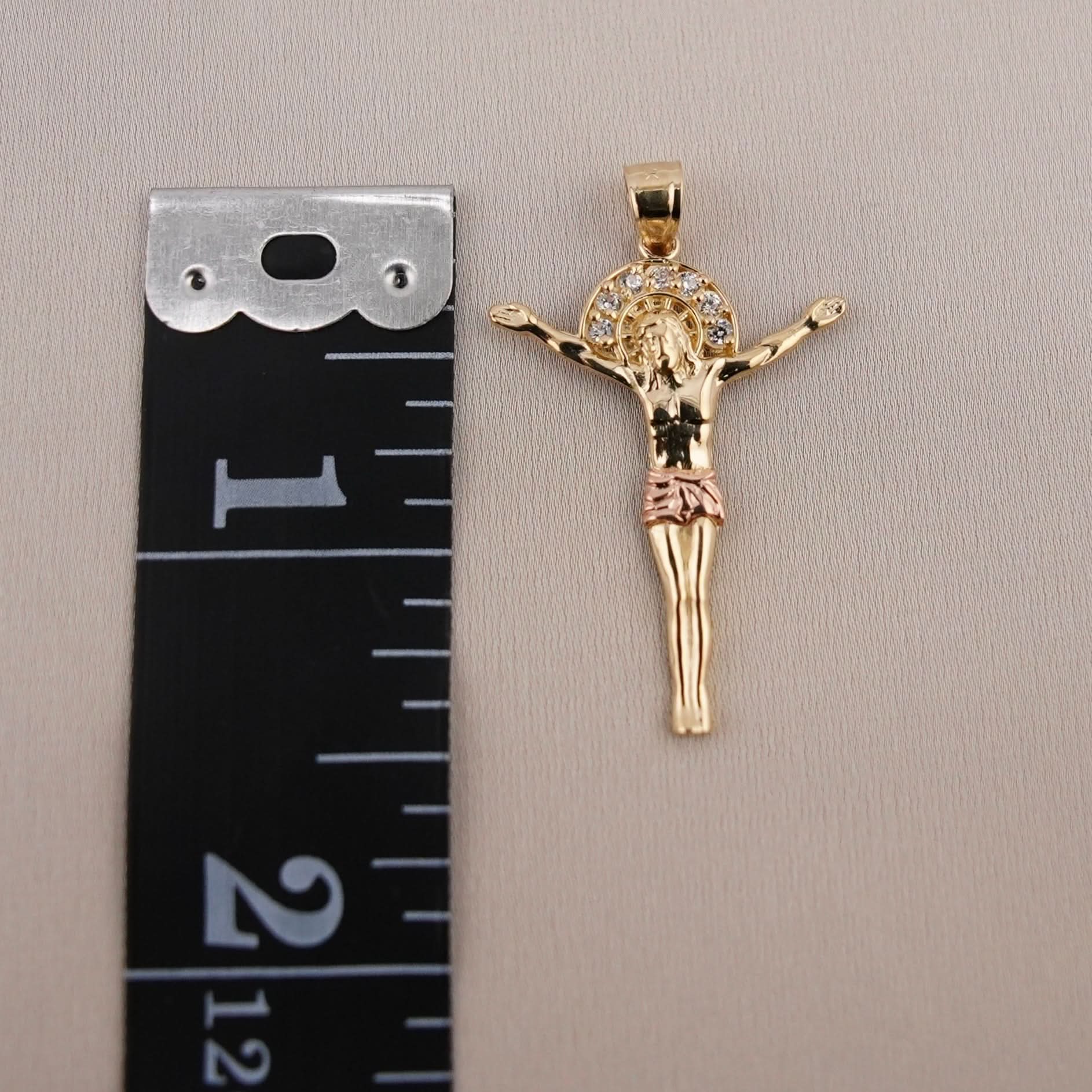 14k Gold Small Jesus Pendant