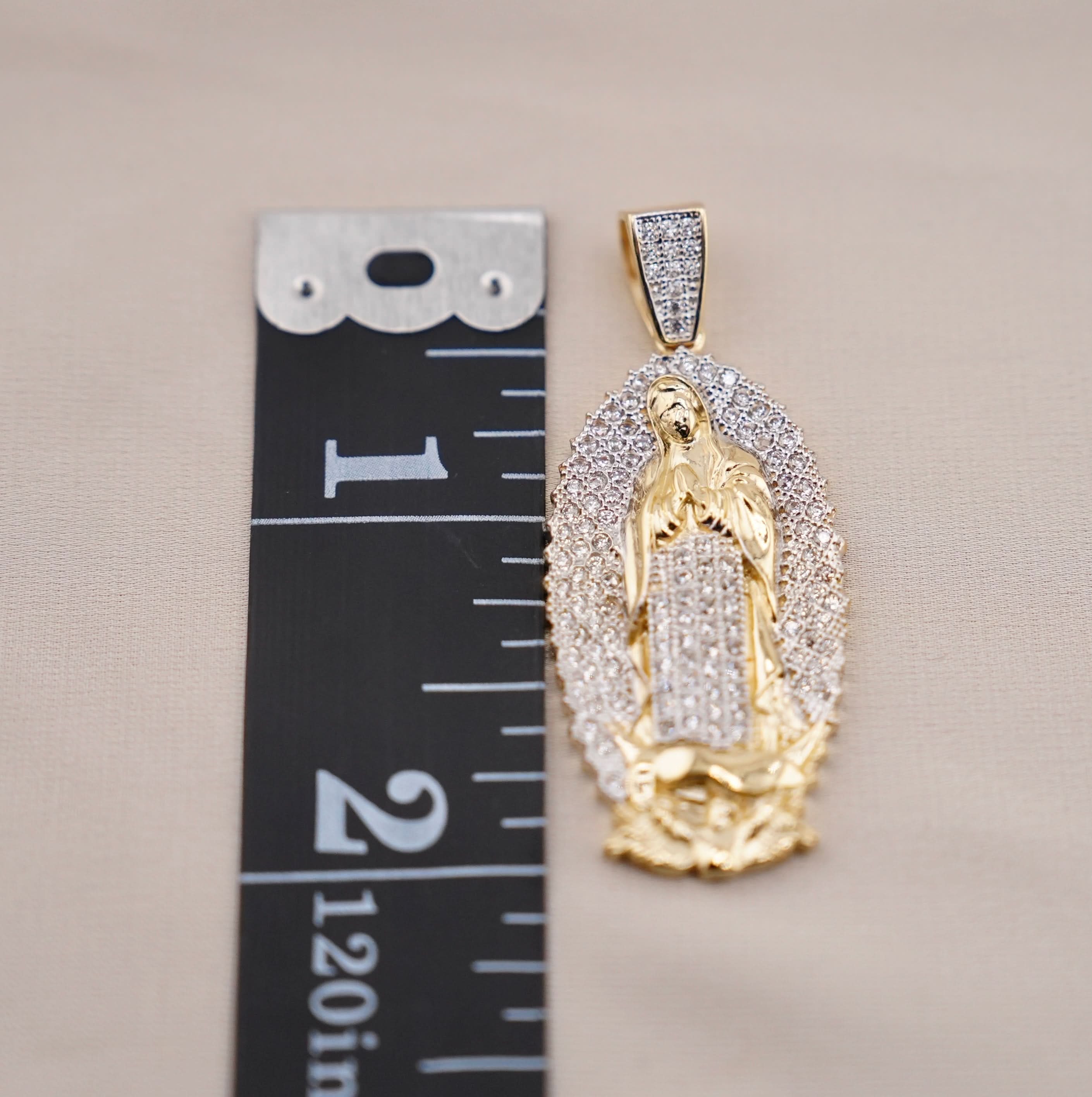 14k Gold Medium Virgencita Chain Set