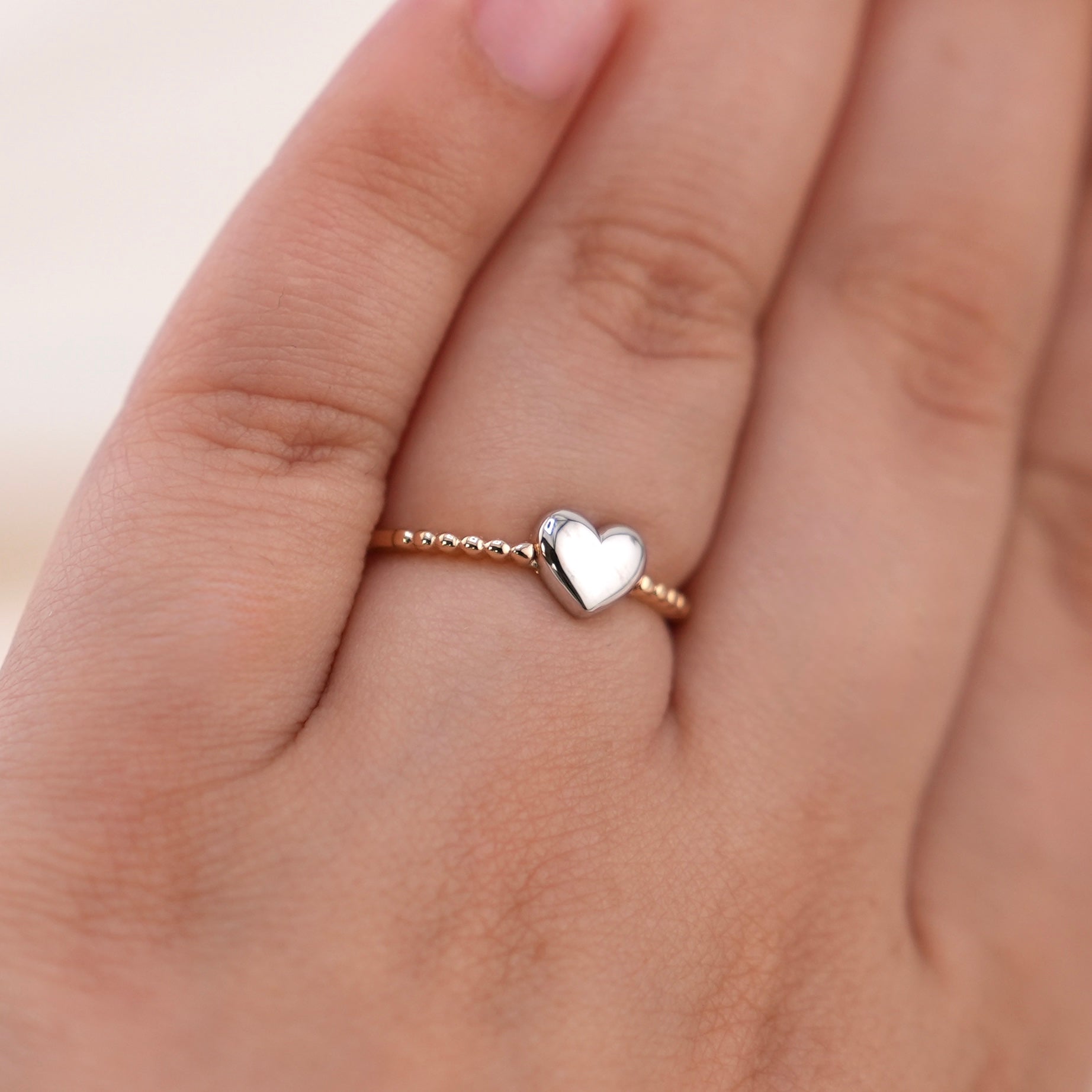 14k Gold Heart Ring