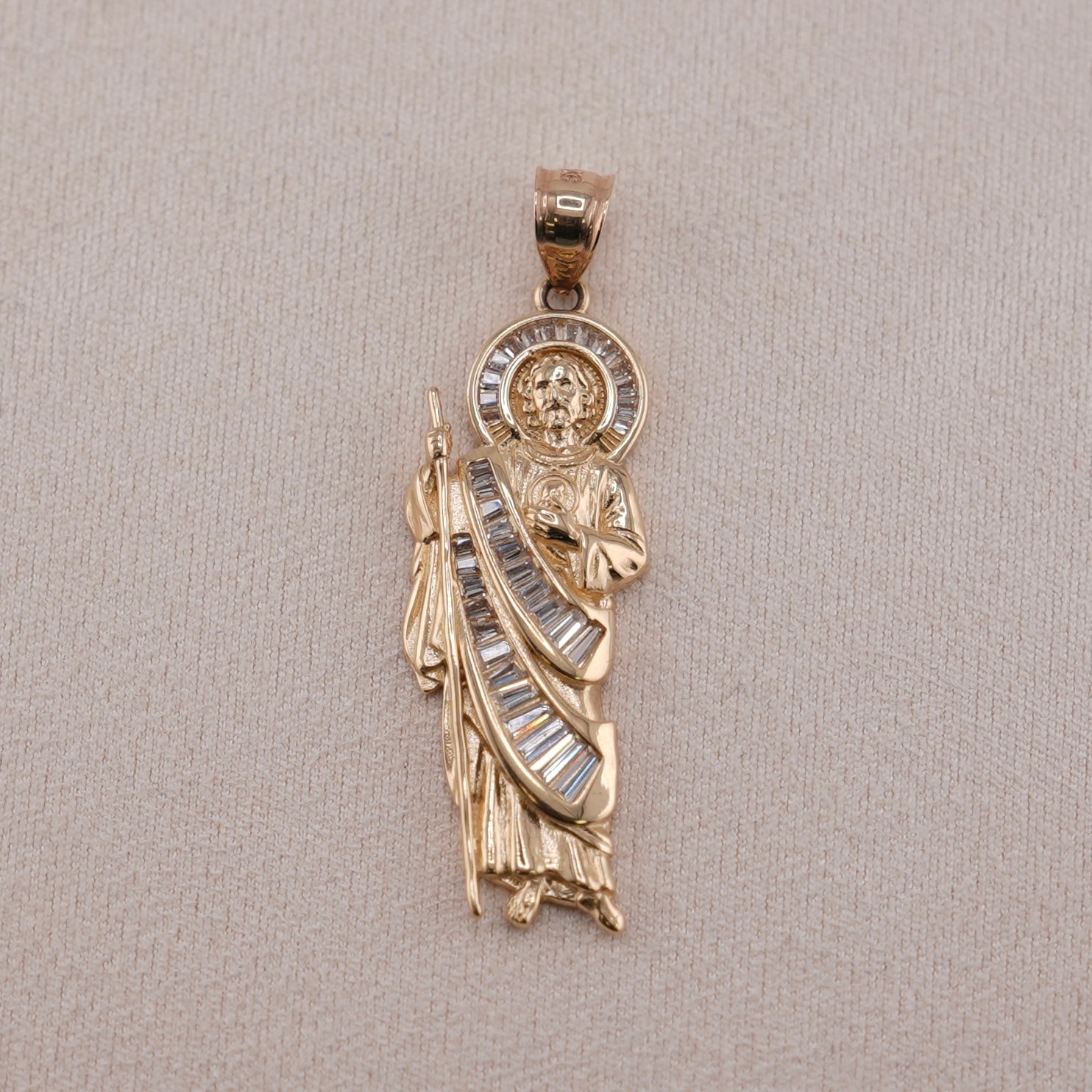 14k Gold San Judas Pendant