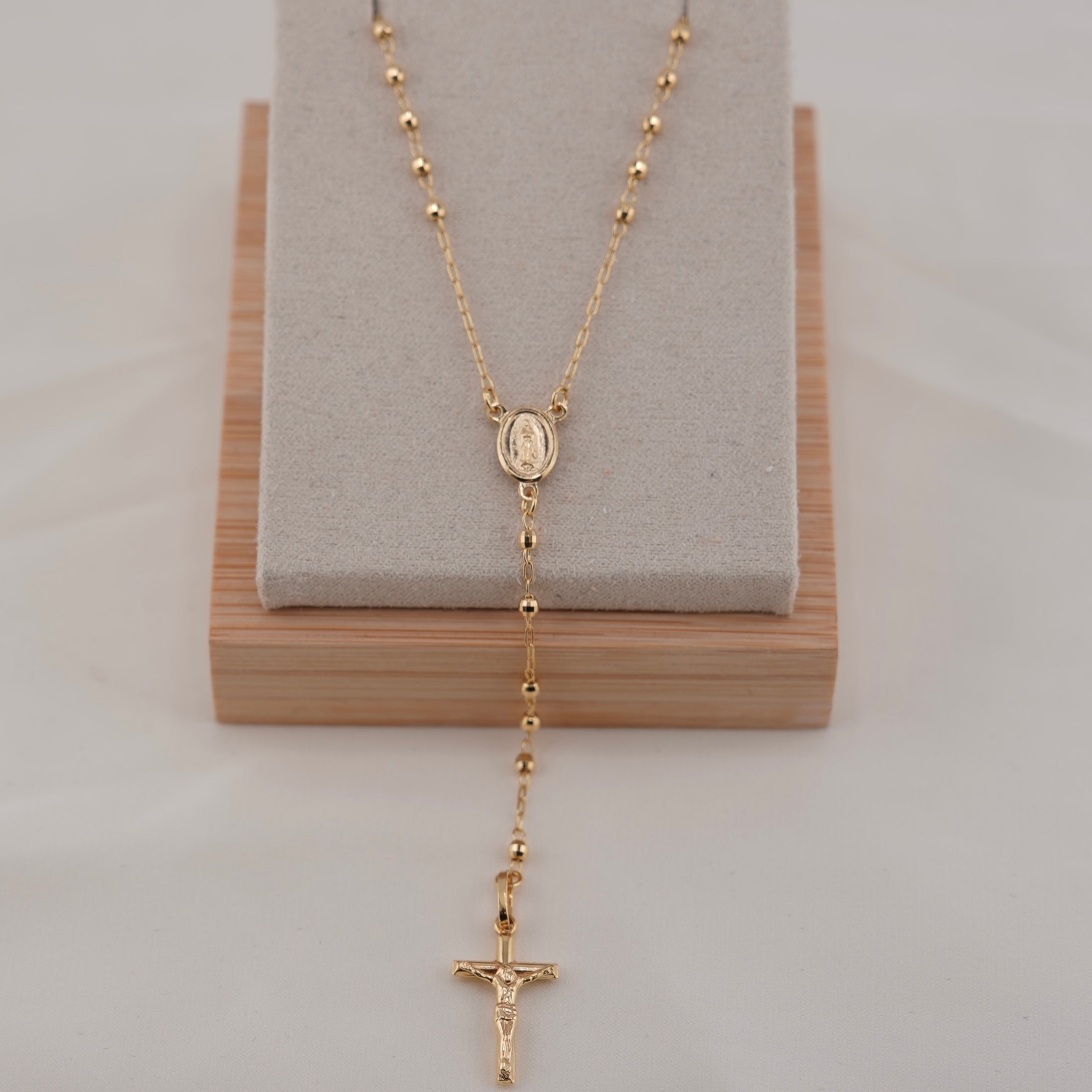 14k Gold Rosary 2.5mm 24in