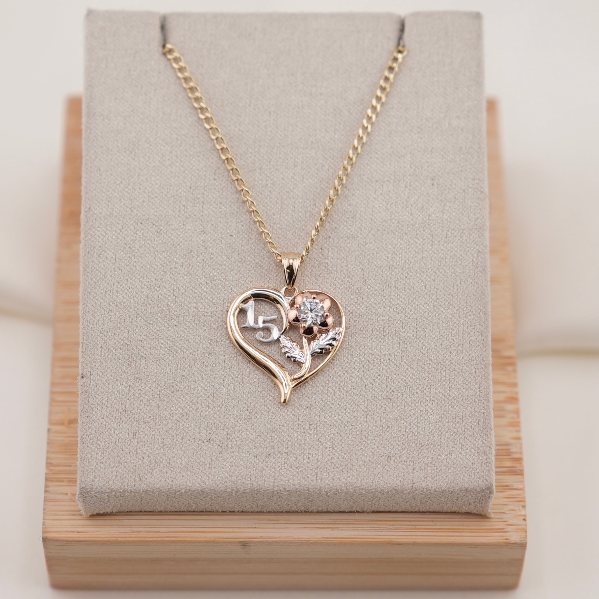 14k Gold Quinceañera Chain Set