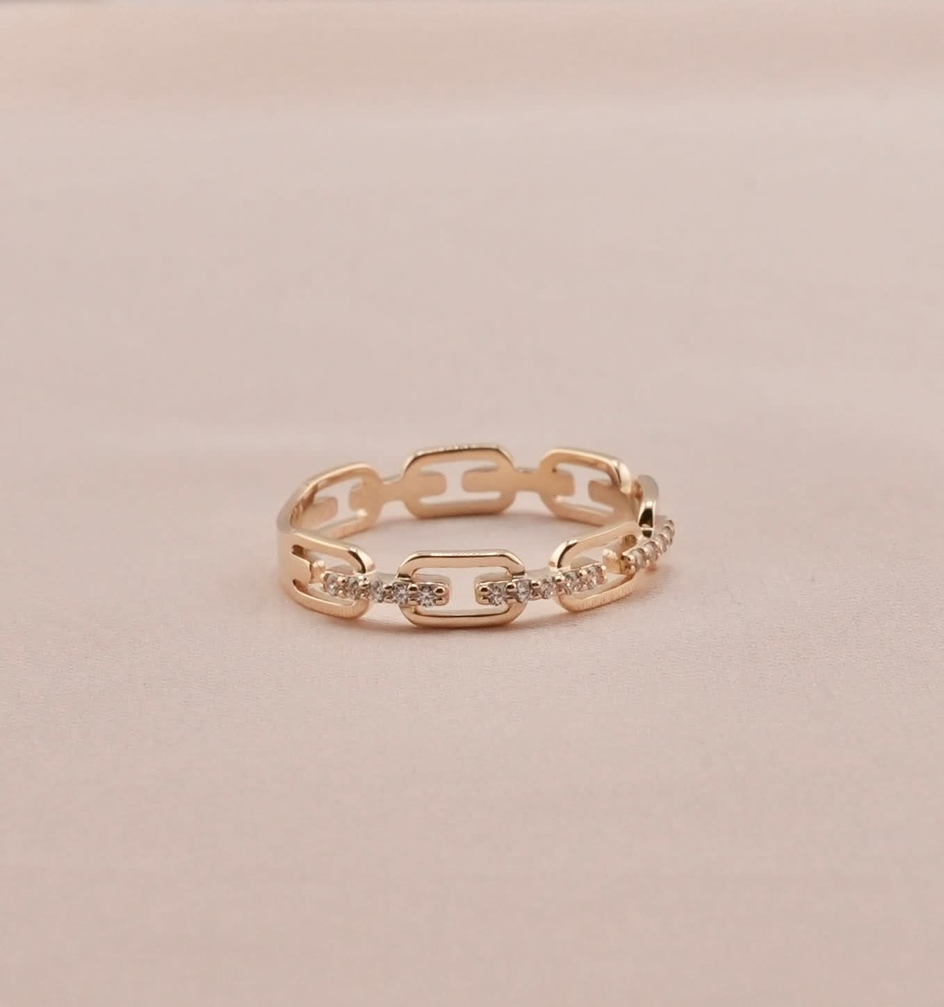 14K Gold Women’s Chain Link Ring