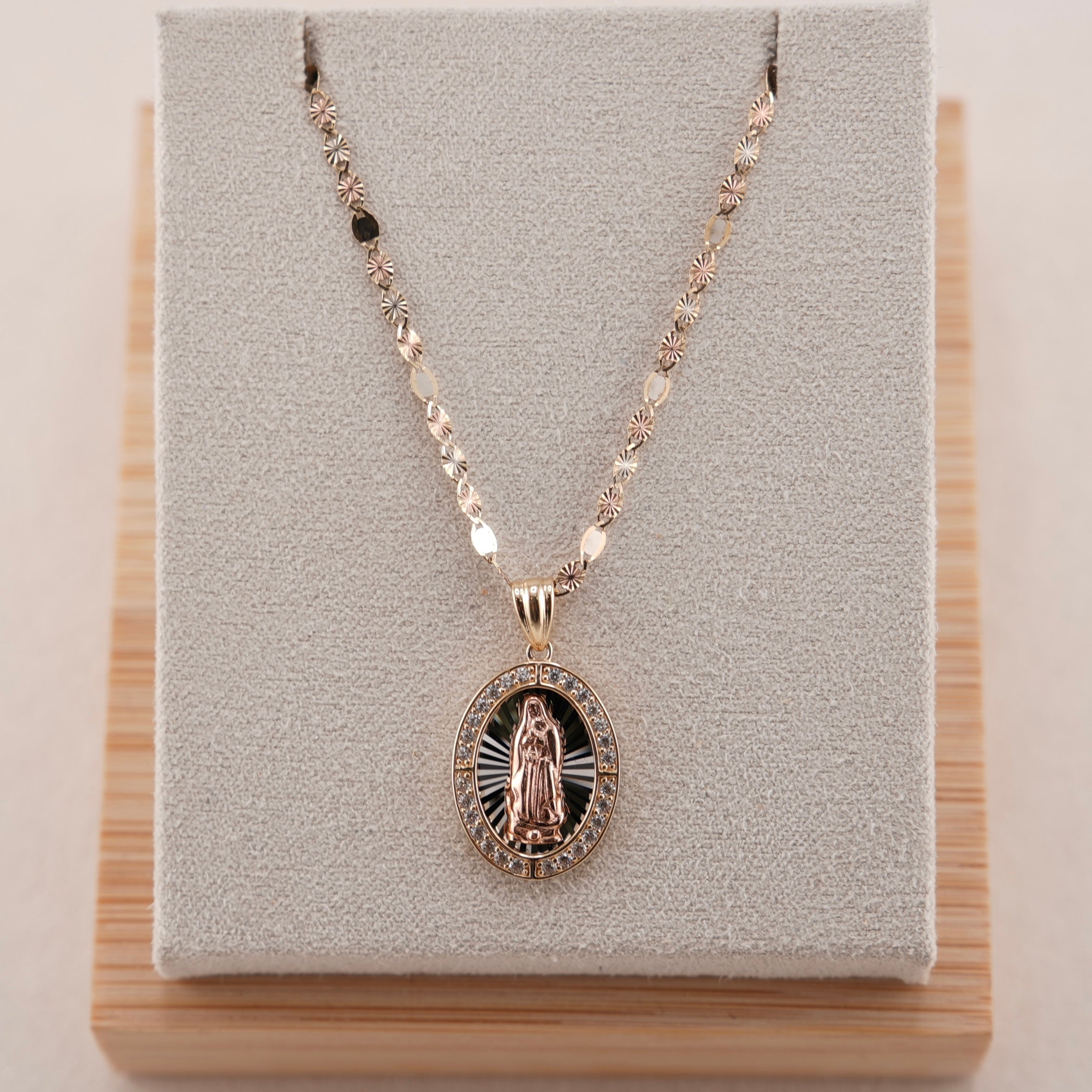 14k Gold Virgencita Chain Set