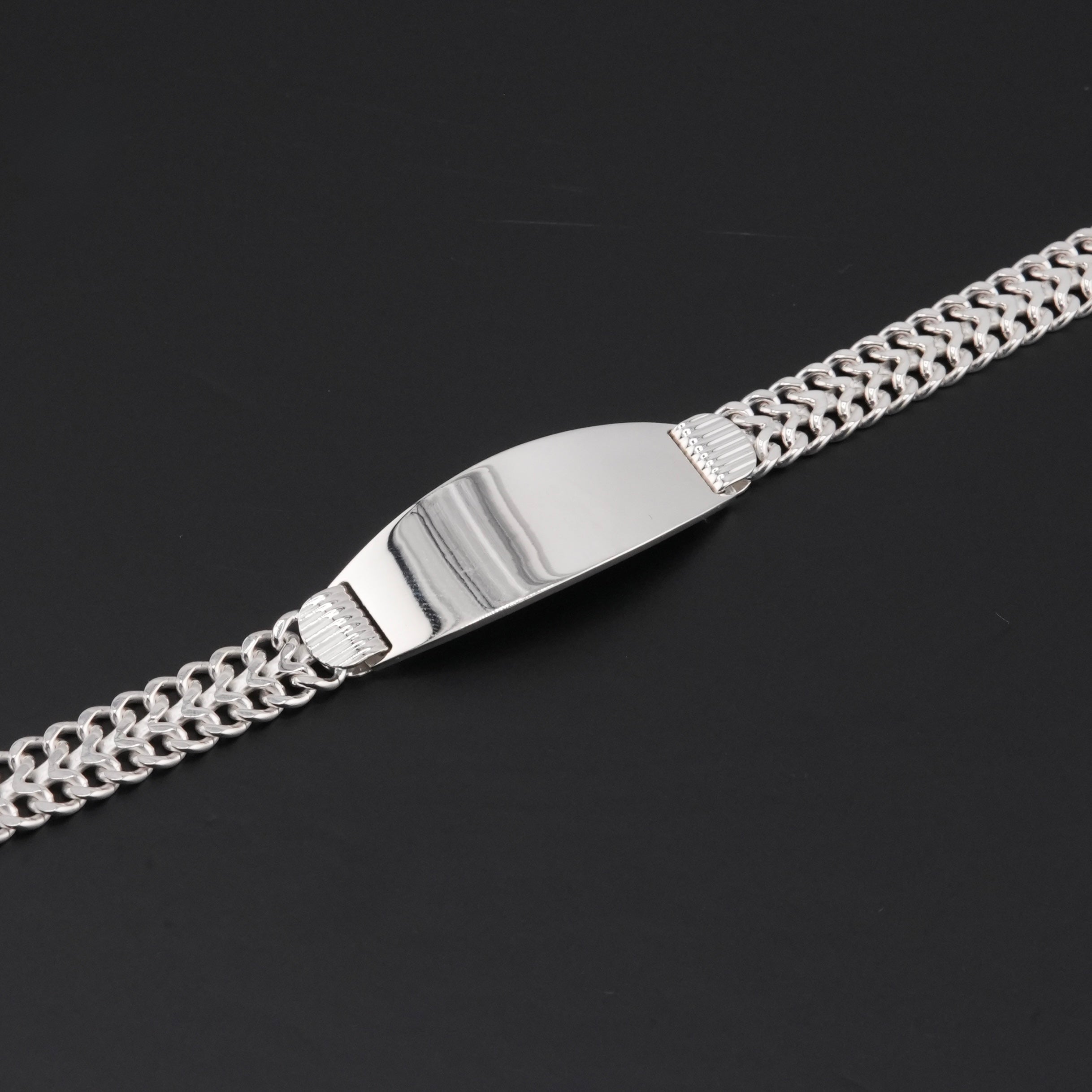 925 Silver ID Bracelet . 056