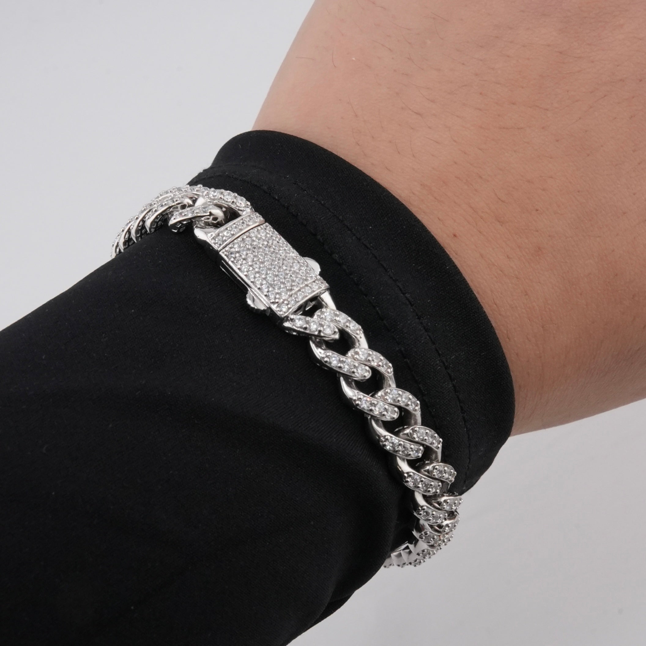 Silver 925 Cuban Bracelet . 053