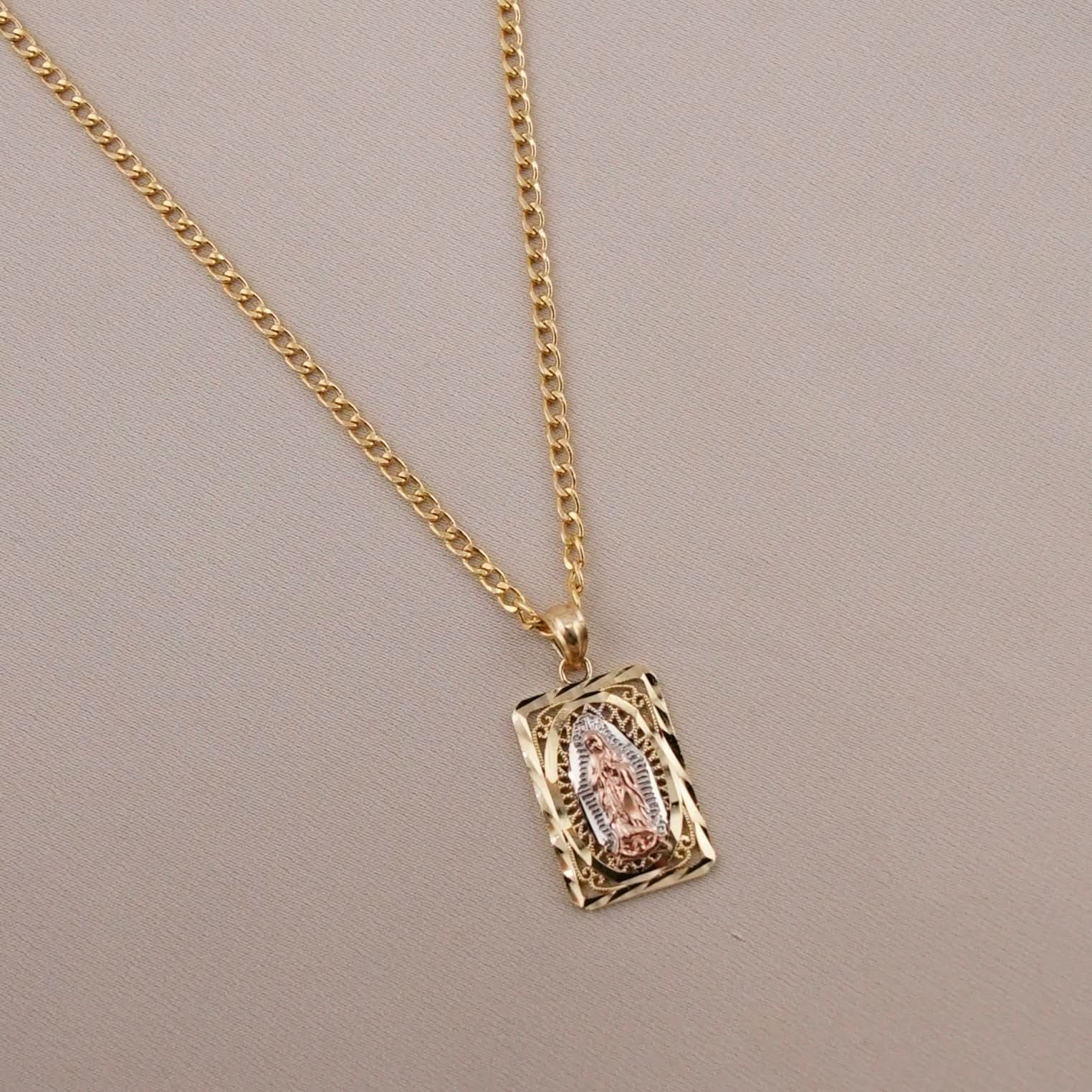 14k Gold Virgencita Chain Set